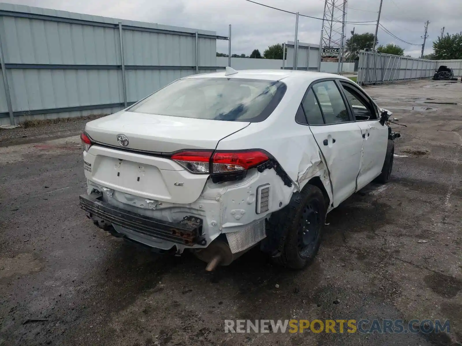 4 Photograph of a damaged car JTDEPRAE1LJ013841 TOYOTA COROLLA 2020