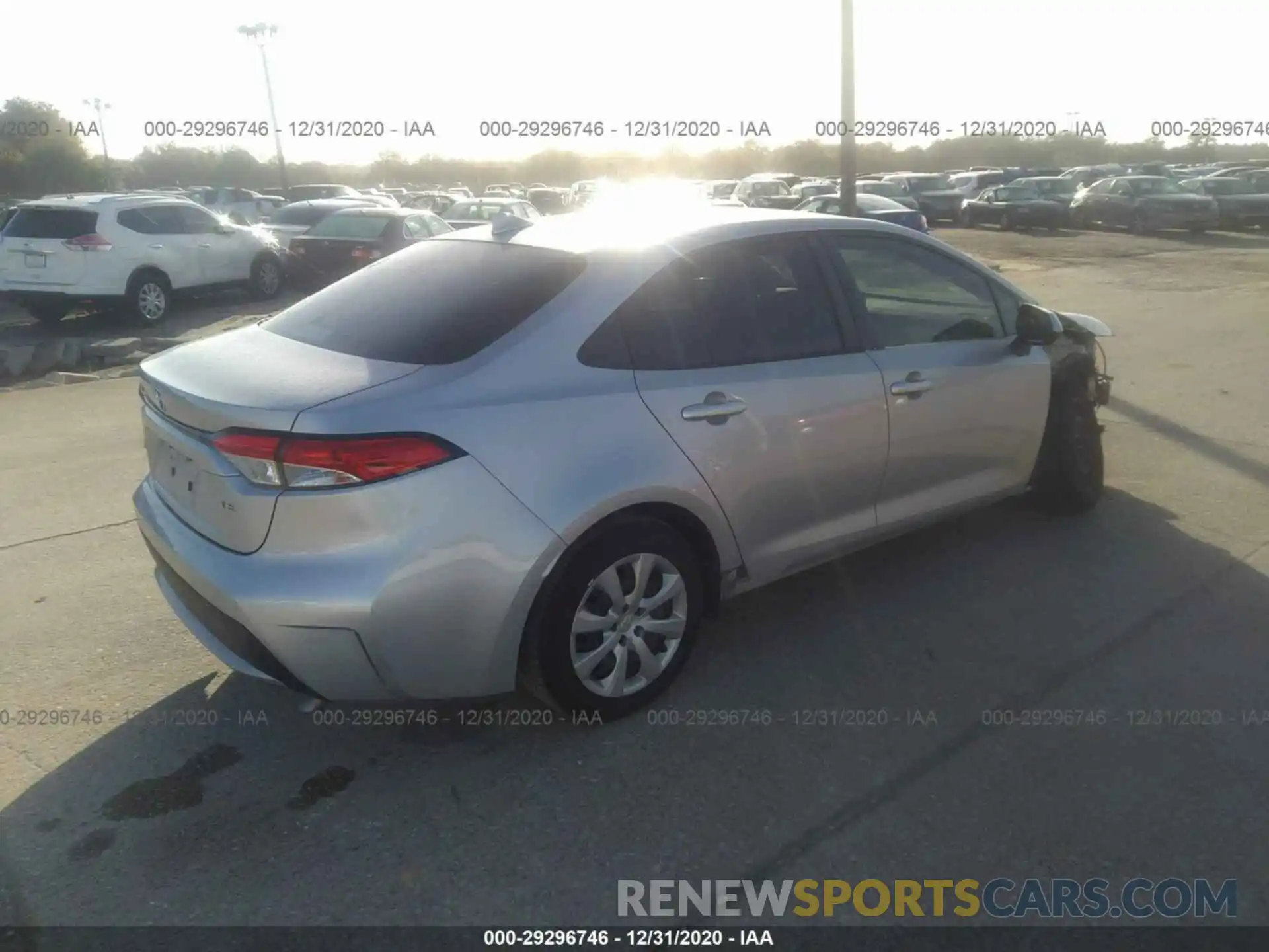 4 Photograph of a damaged car JTDEPRAE1LJ015203 TOYOTA COROLLA 2020