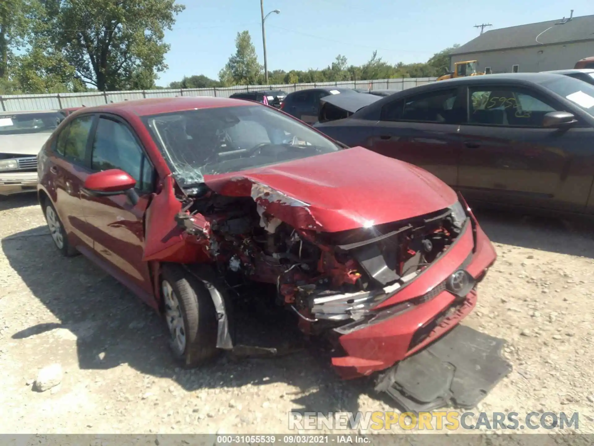 6 Photograph of a damaged car JTDEPRAE1LJ015542 TOYOTA COROLLA 2020