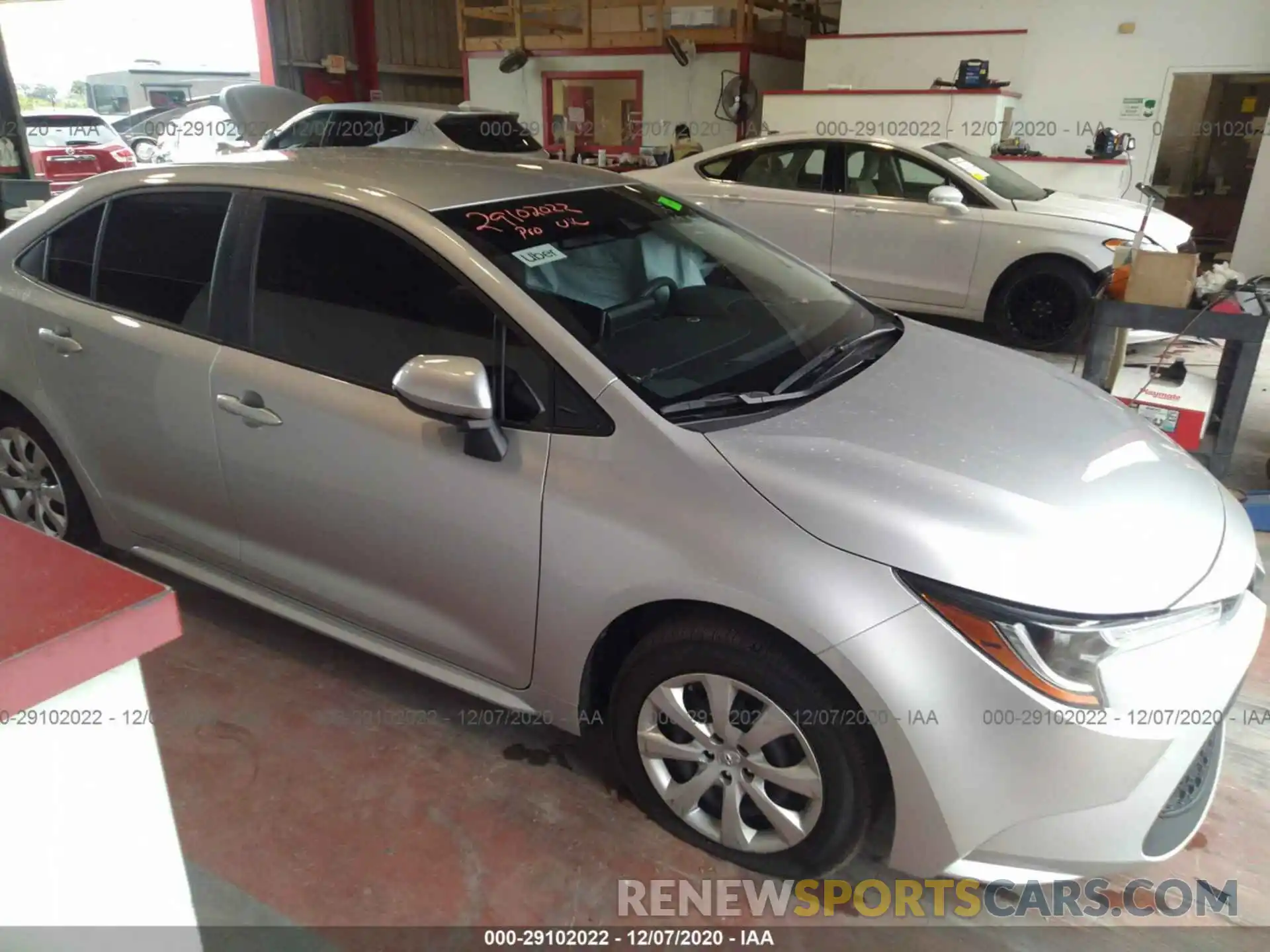 1 Photograph of a damaged car JTDEPRAE1LJ015654 TOYOTA COROLLA 2020