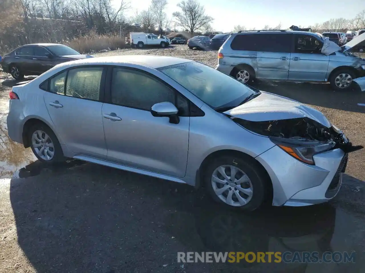 4 Photograph of a damaged car JTDEPRAE1LJ016061 TOYOTA COROLLA 2020