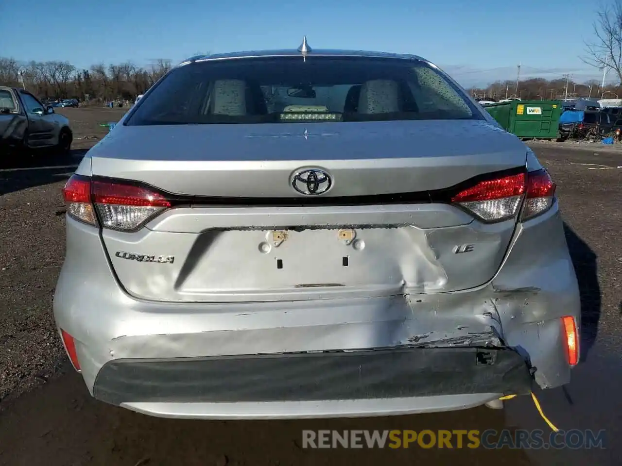 6 Photograph of a damaged car JTDEPRAE1LJ016061 TOYOTA COROLLA 2020