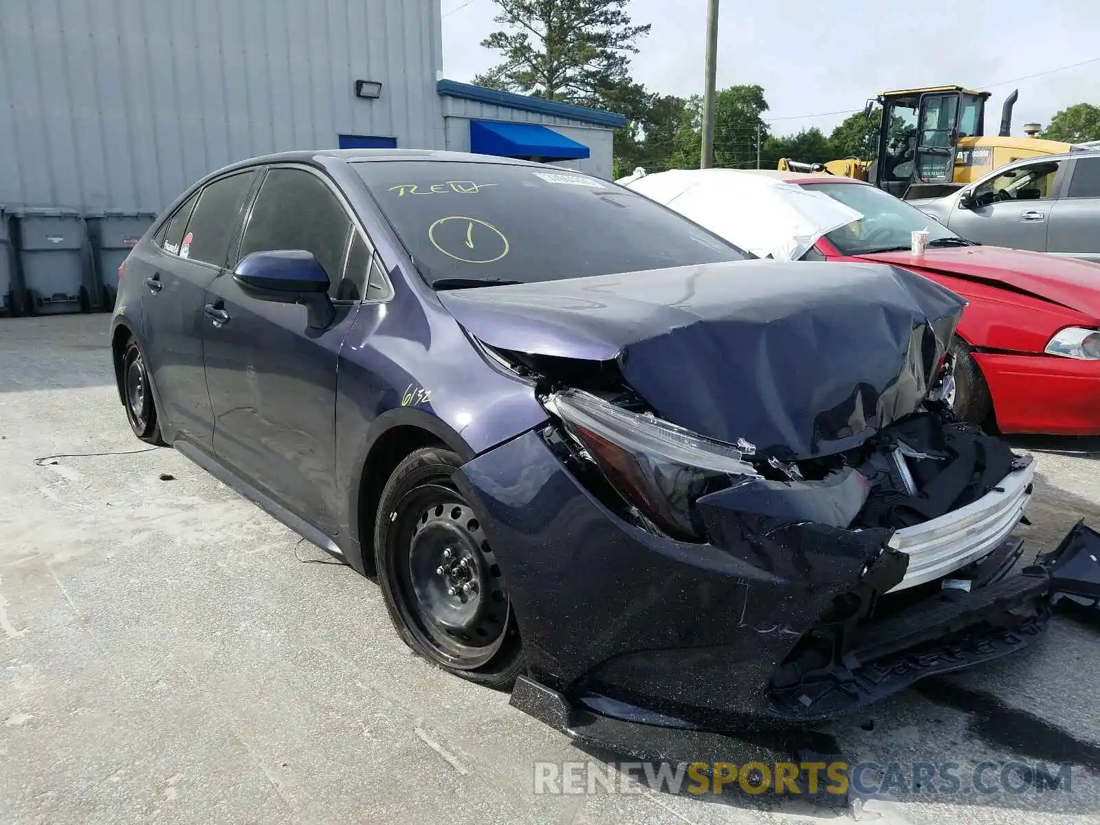 1 Photograph of a damaged car JTDEPRAE1LJ016271 TOYOTA COROLLA 2020