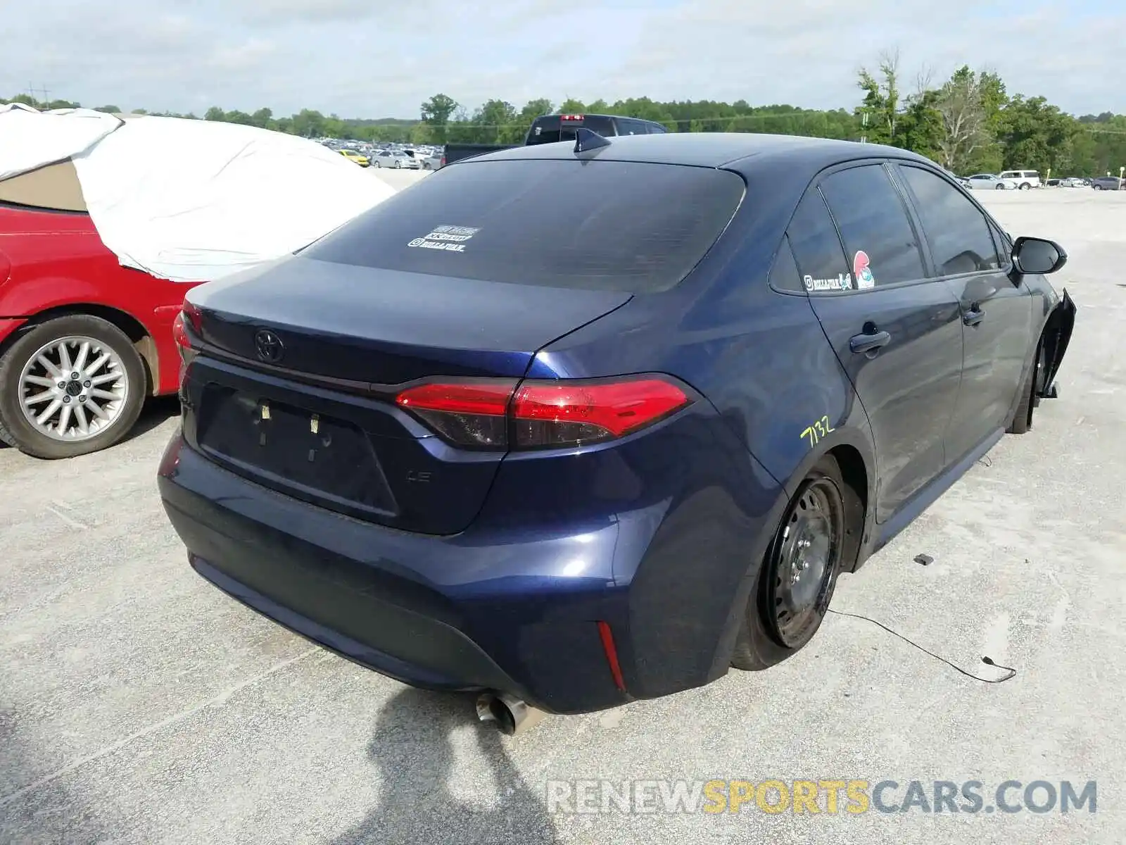 4 Photograph of a damaged car JTDEPRAE1LJ016271 TOYOTA COROLLA 2020