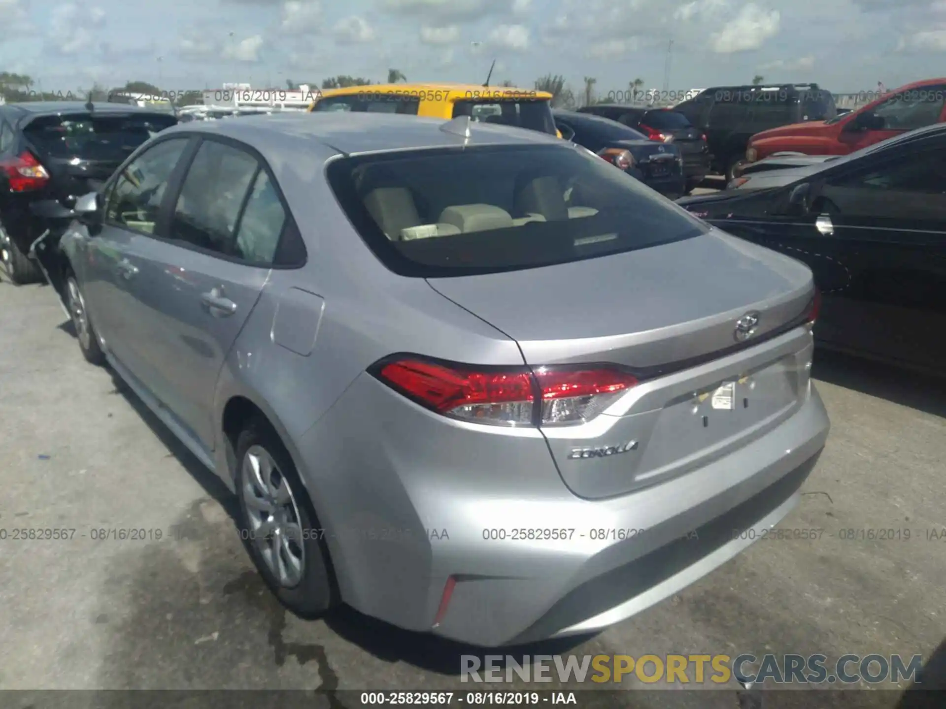 3 Photograph of a damaged car JTDEPRAE1LJ016819 TOYOTA COROLLA 2020