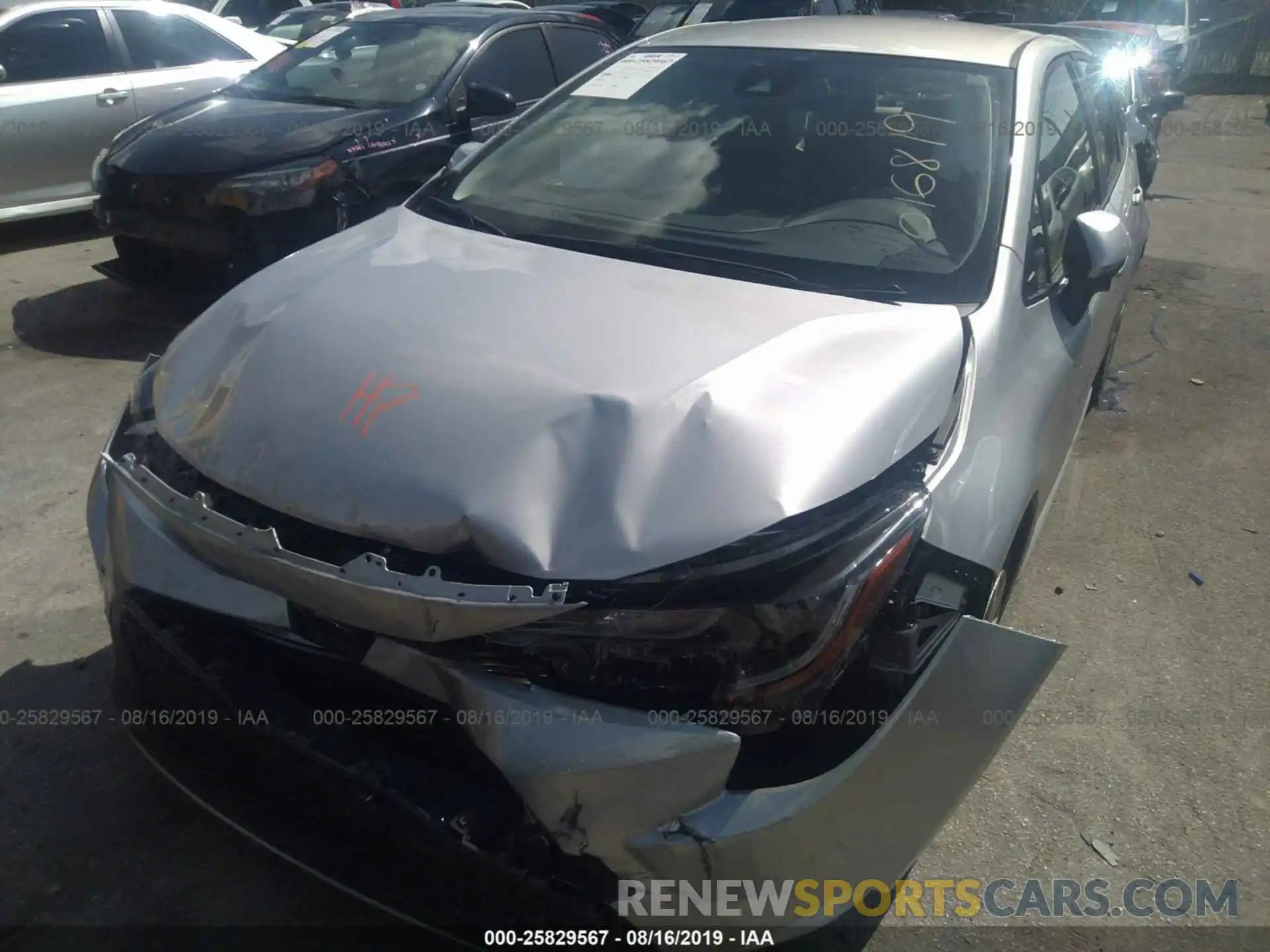 6 Photograph of a damaged car JTDEPRAE1LJ016819 TOYOTA COROLLA 2020