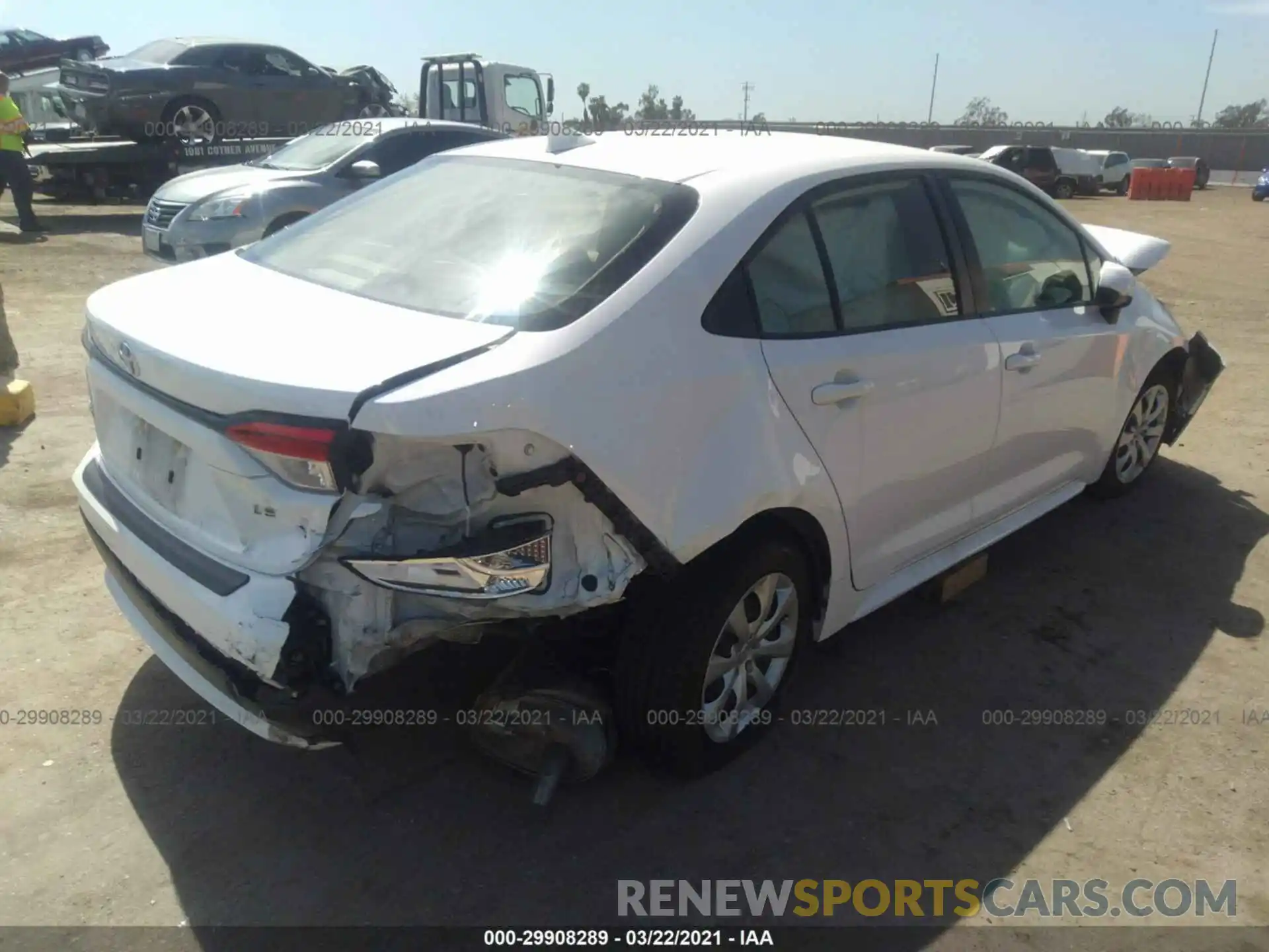 4 Photograph of a damaged car JTDEPRAE1LJ017419 TOYOTA COROLLA 2020