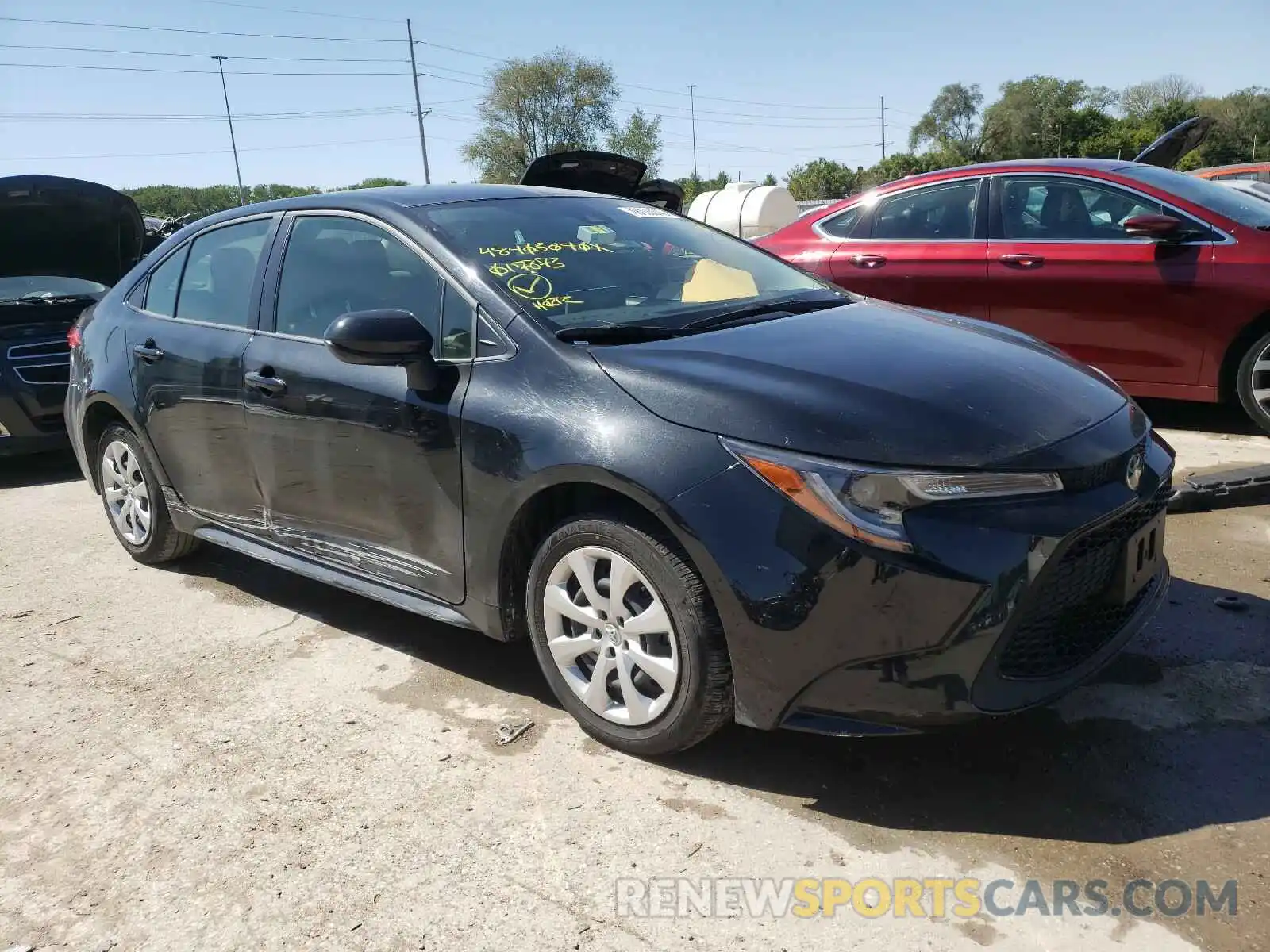 1 Photograph of a damaged car JTDEPRAE1LJ017873 TOYOTA COROLLA 2020