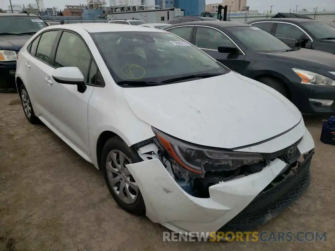 1 Photograph of a damaged car JTDEPRAE1LJ017937 TOYOTA COROLLA 2020