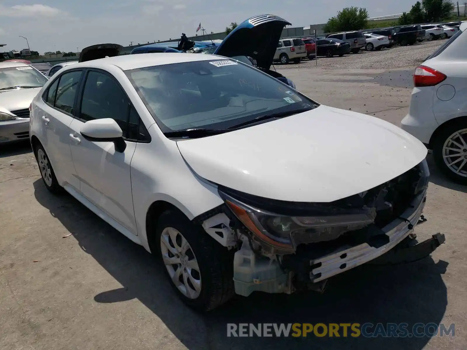 1 Photograph of a damaged car JTDEPRAE1LJ018053 TOYOTA COROLLA 2020