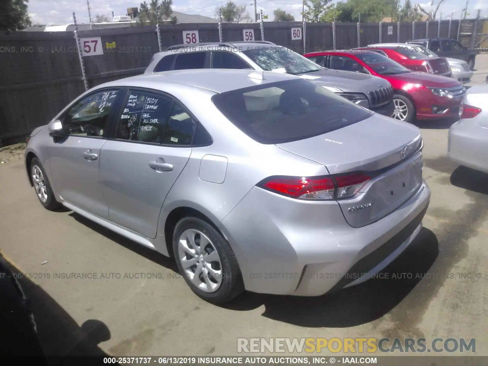 3 Photograph of a damaged car JTDEPRAE1LJ018151 TOYOTA COROLLA 2020