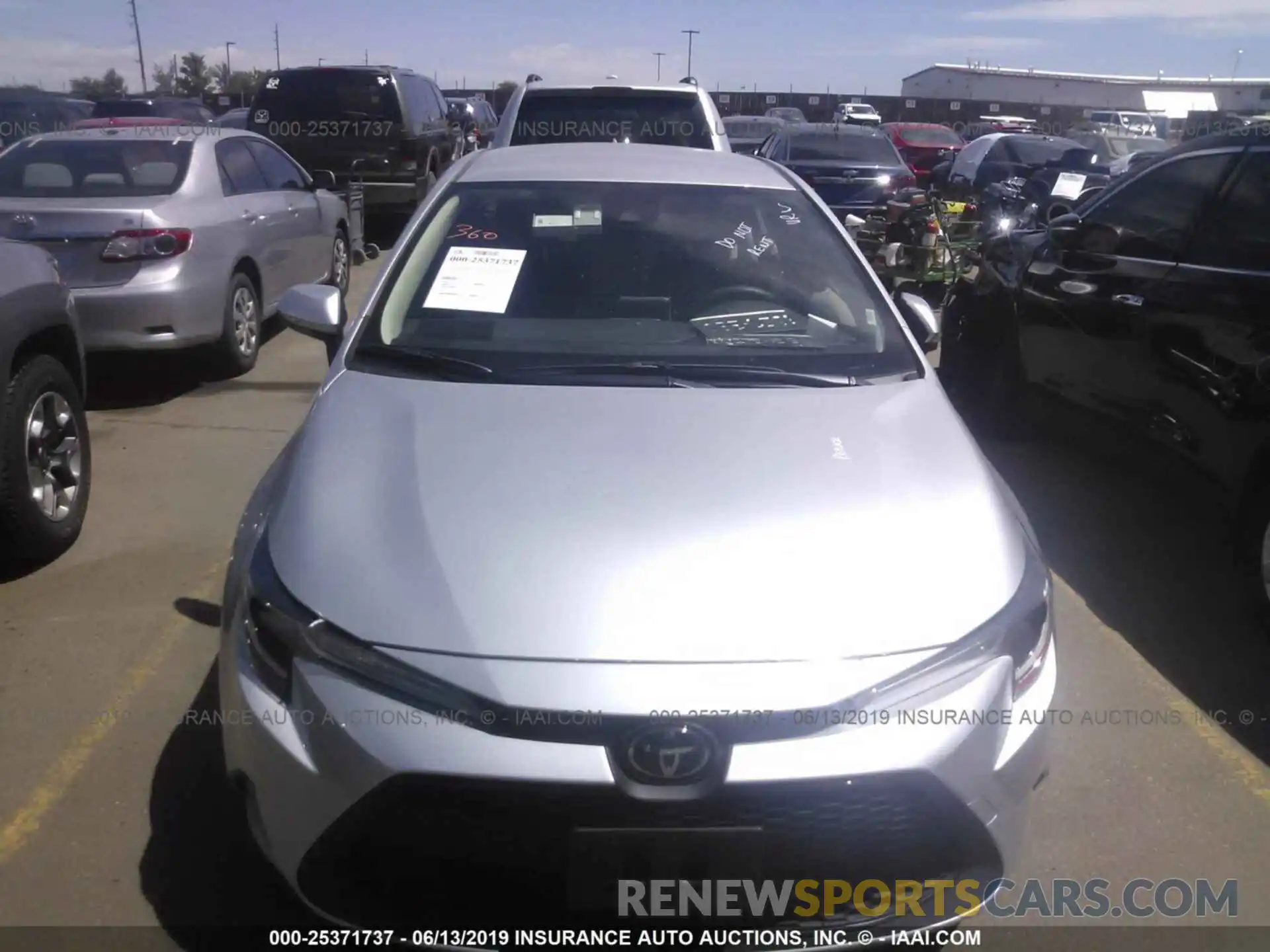 6 Photograph of a damaged car JTDEPRAE1LJ018151 TOYOTA COROLLA 2020