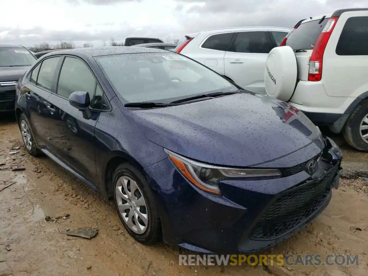 1 Photograph of a damaged car JTDEPRAE1LJ018425 TOYOTA COROLLA 2020