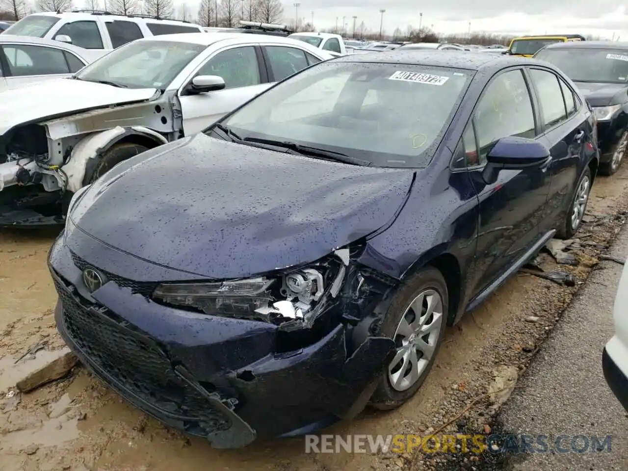 2 Photograph of a damaged car JTDEPRAE1LJ018425 TOYOTA COROLLA 2020