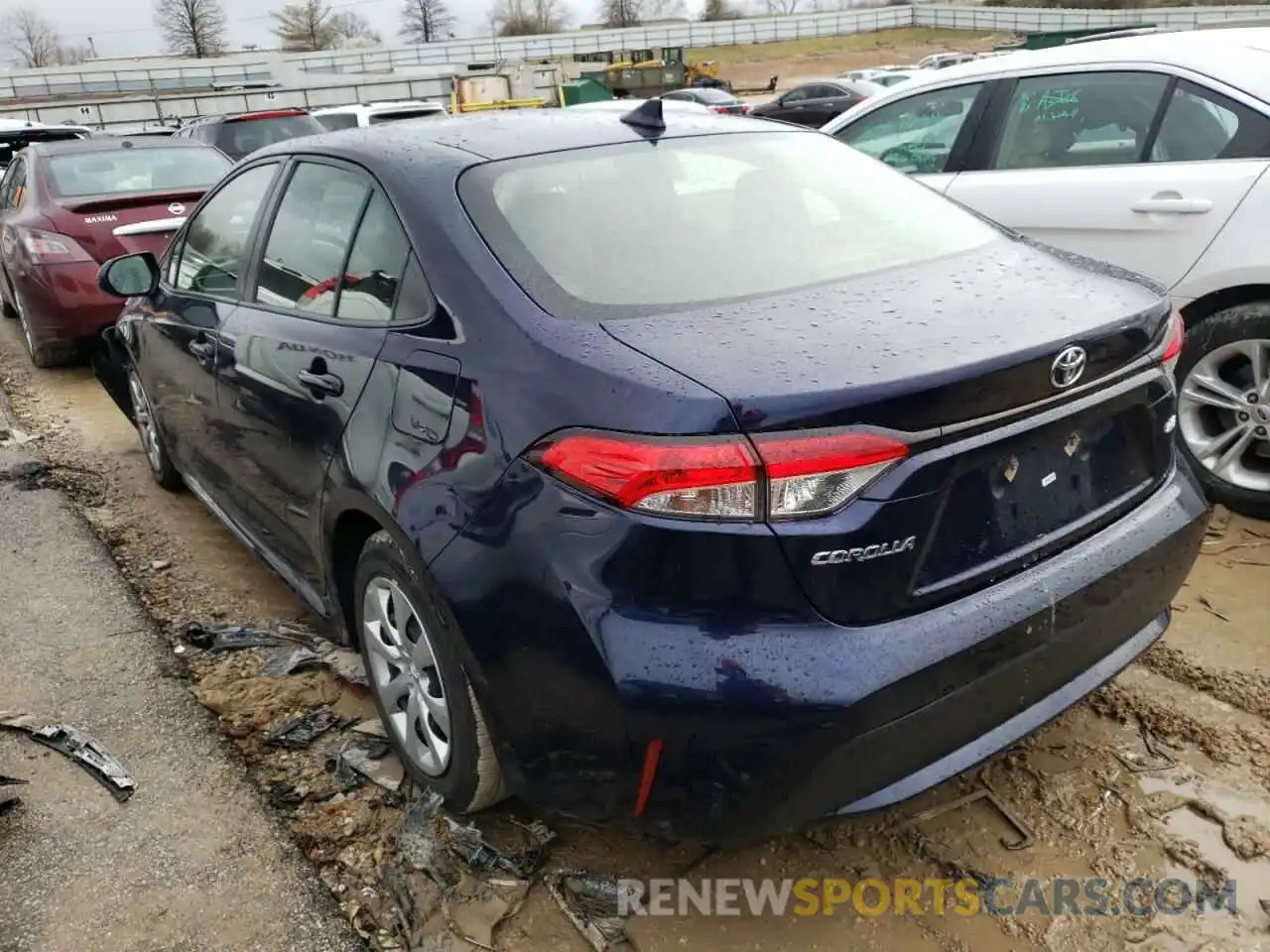 3 Photograph of a damaged car JTDEPRAE1LJ018425 TOYOTA COROLLA 2020