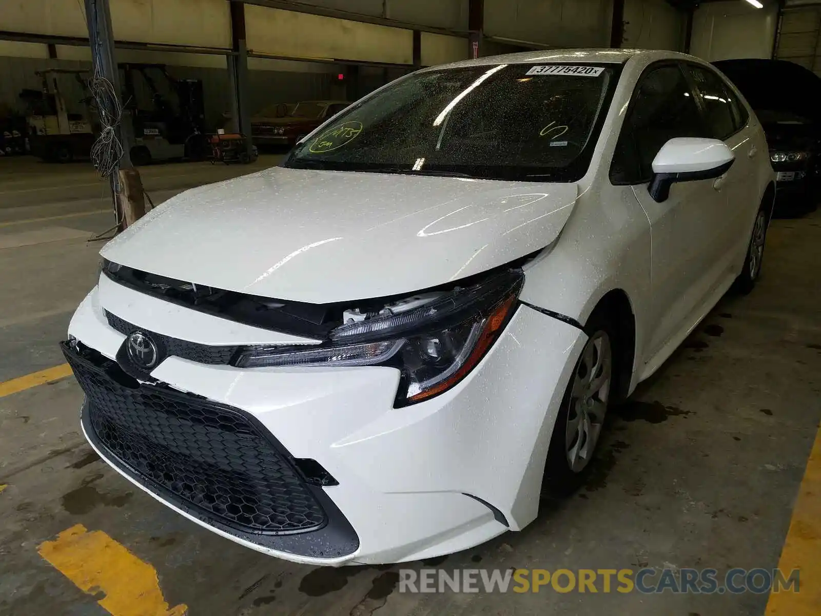 2 Photograph of a damaged car JTDEPRAE1LJ018456 TOYOTA COROLLA 2020