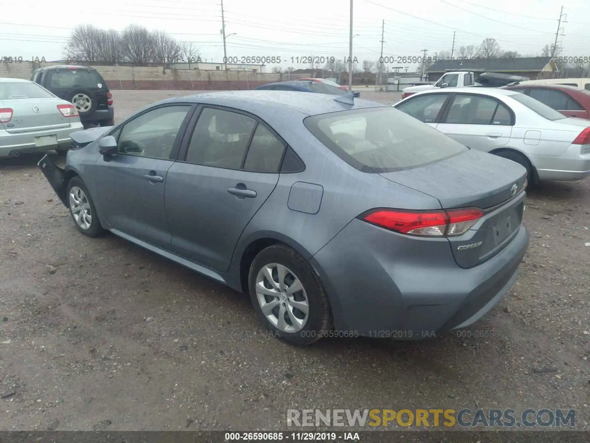 3 Photograph of a damaged car JTDEPRAE1LJ018568 TOYOTA COROLLA 2020