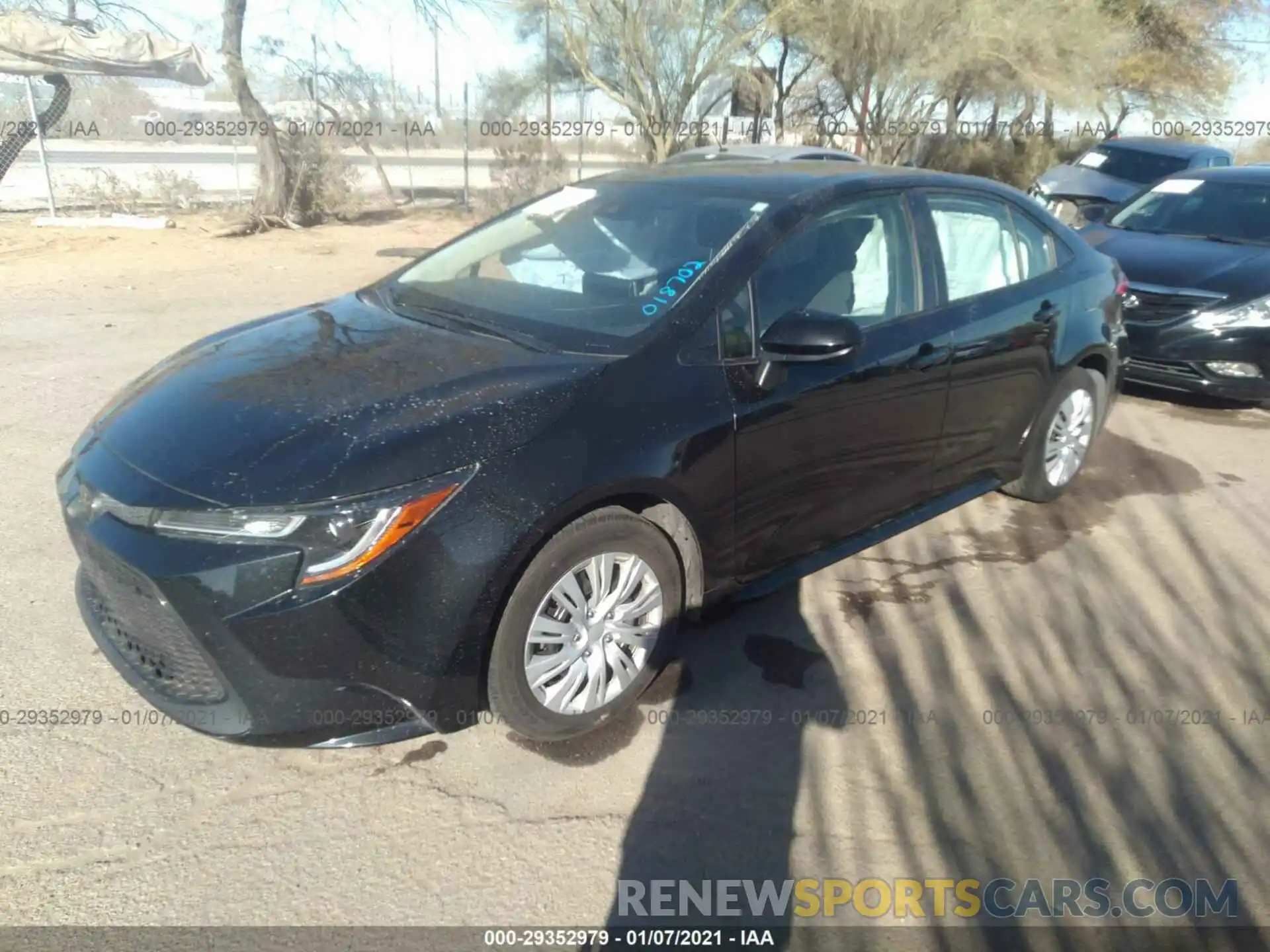 2 Photograph of a damaged car JTDEPRAE1LJ018702 TOYOTA COROLLA 2020