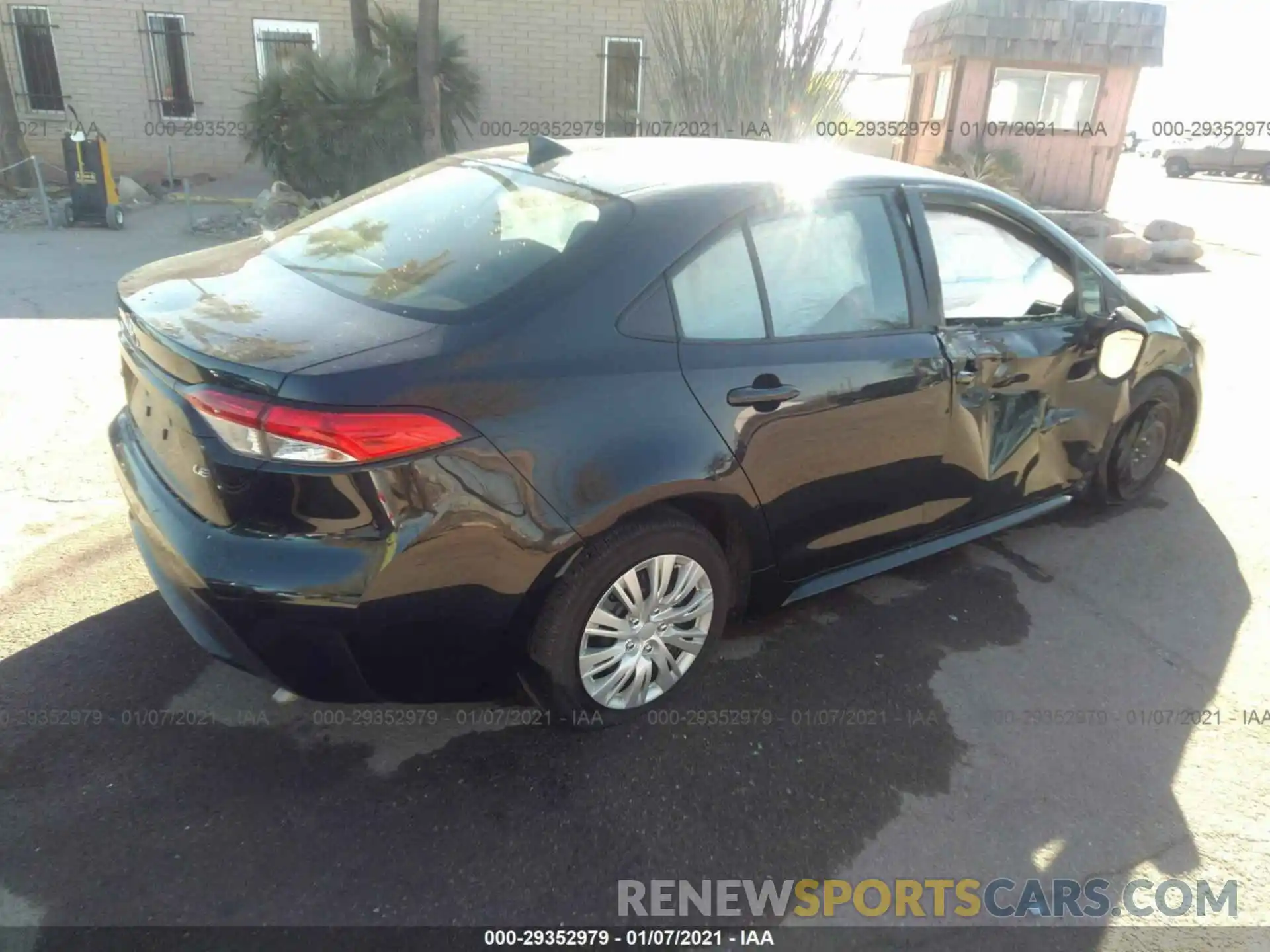 4 Photograph of a damaged car JTDEPRAE1LJ018702 TOYOTA COROLLA 2020