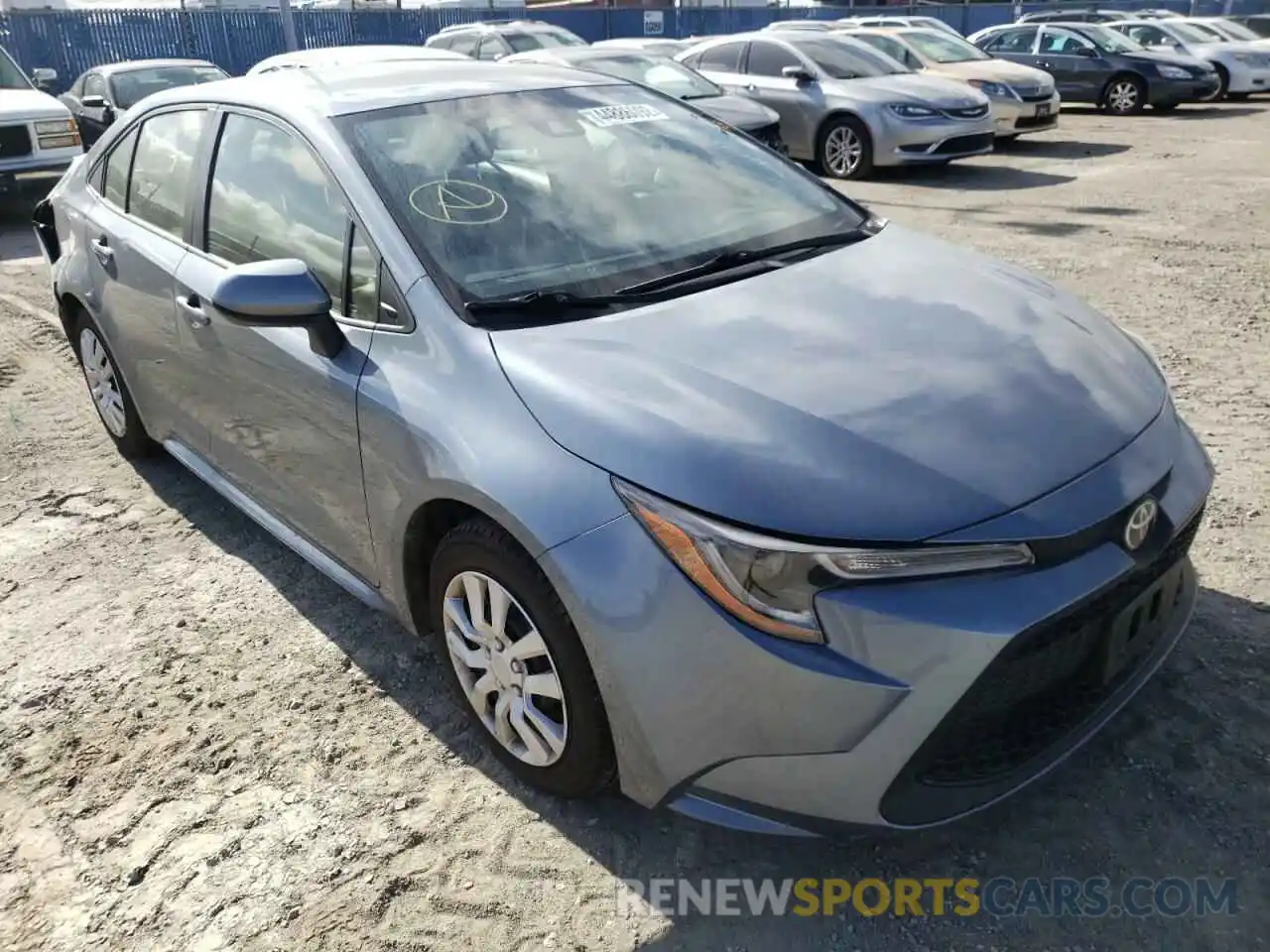 1 Photograph of a damaged car JTDEPRAE1LJ018733 TOYOTA COROLLA 2020