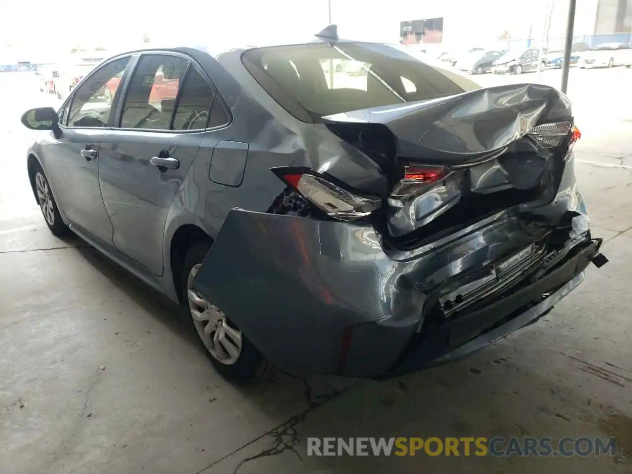 3 Photograph of a damaged car JTDEPRAE1LJ018733 TOYOTA COROLLA 2020