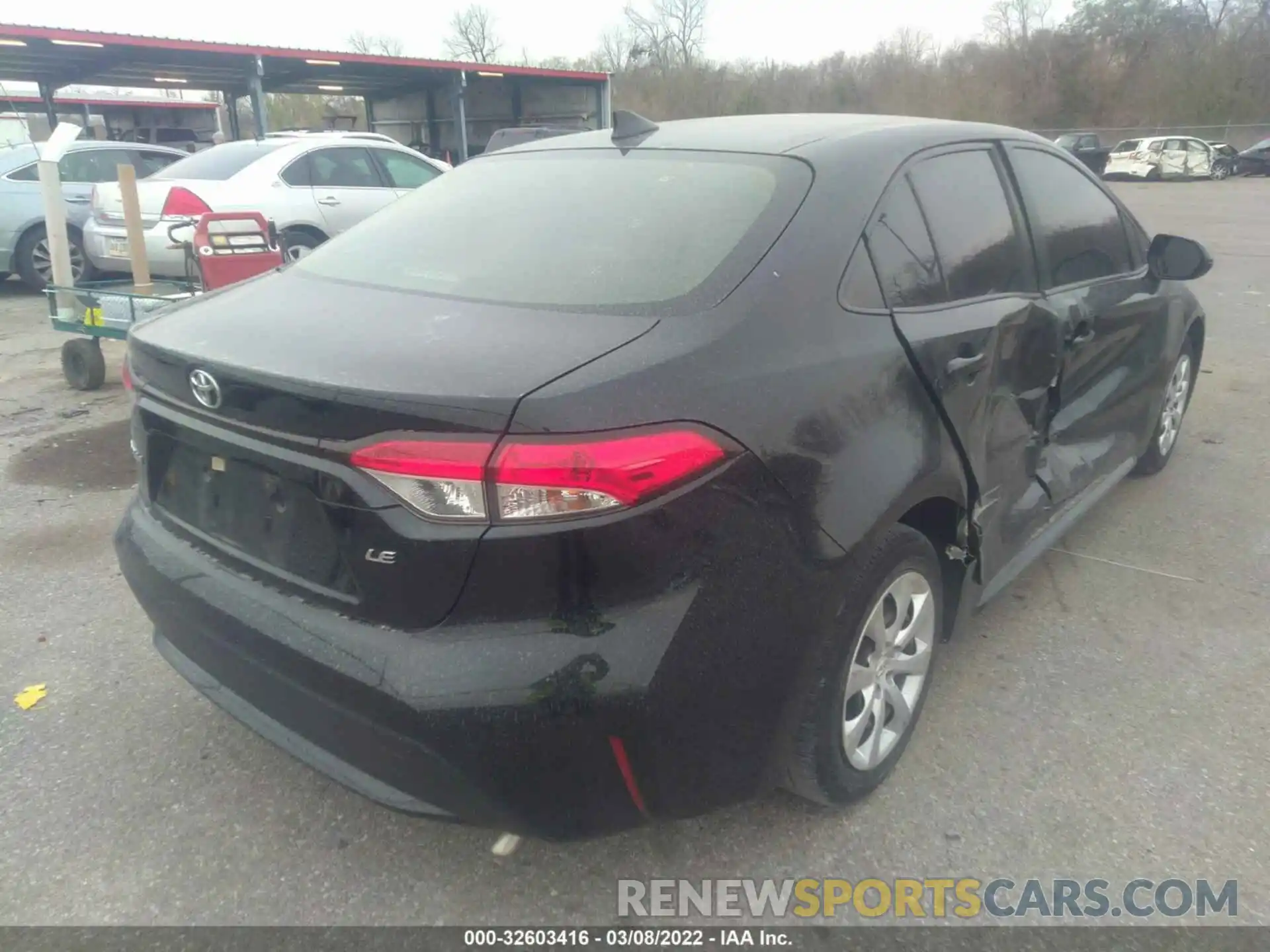 4 Photograph of a damaged car JTDEPRAE1LJ018795 TOYOTA COROLLA 2020