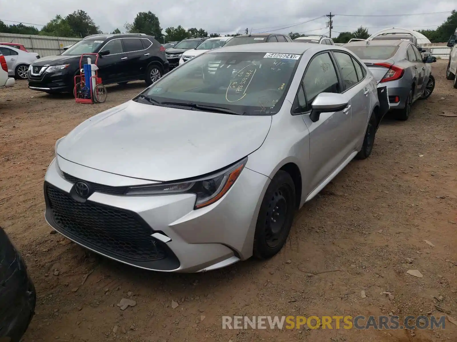 2 Photograph of a damaged car JTDEPRAE1LJ018988 TOYOTA COROLLA 2020