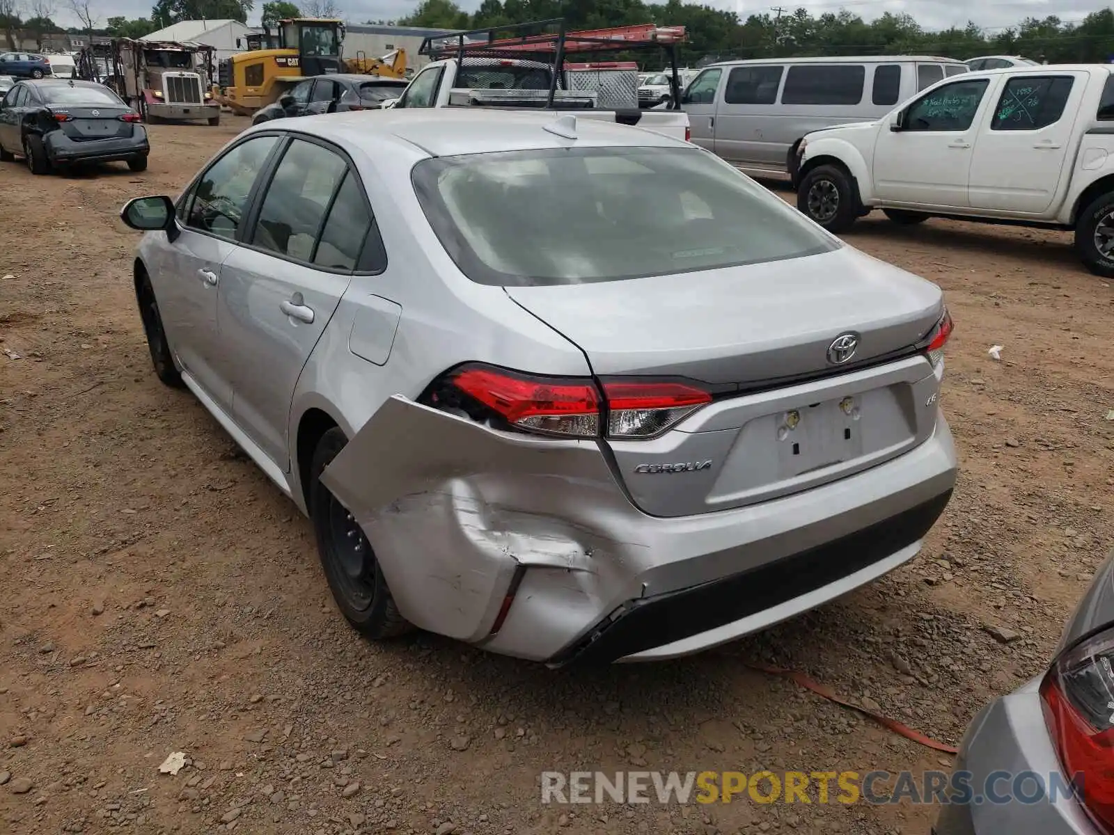 3 Photograph of a damaged car JTDEPRAE1LJ018988 TOYOTA COROLLA 2020