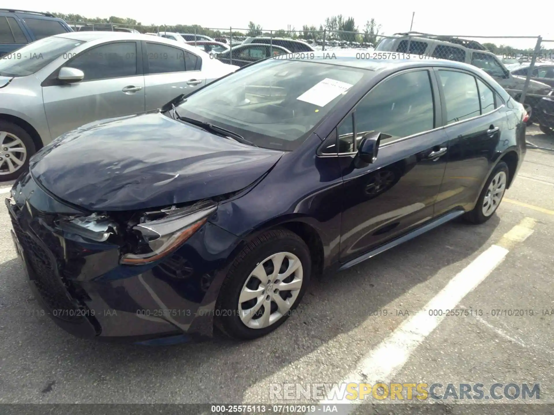 2 Photograph of a damaged car JTDEPRAE1LJ019008 TOYOTA COROLLA 2020