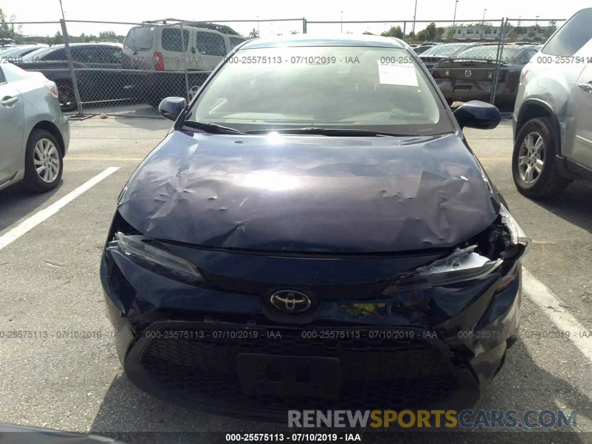 6 Photograph of a damaged car JTDEPRAE1LJ019008 TOYOTA COROLLA 2020