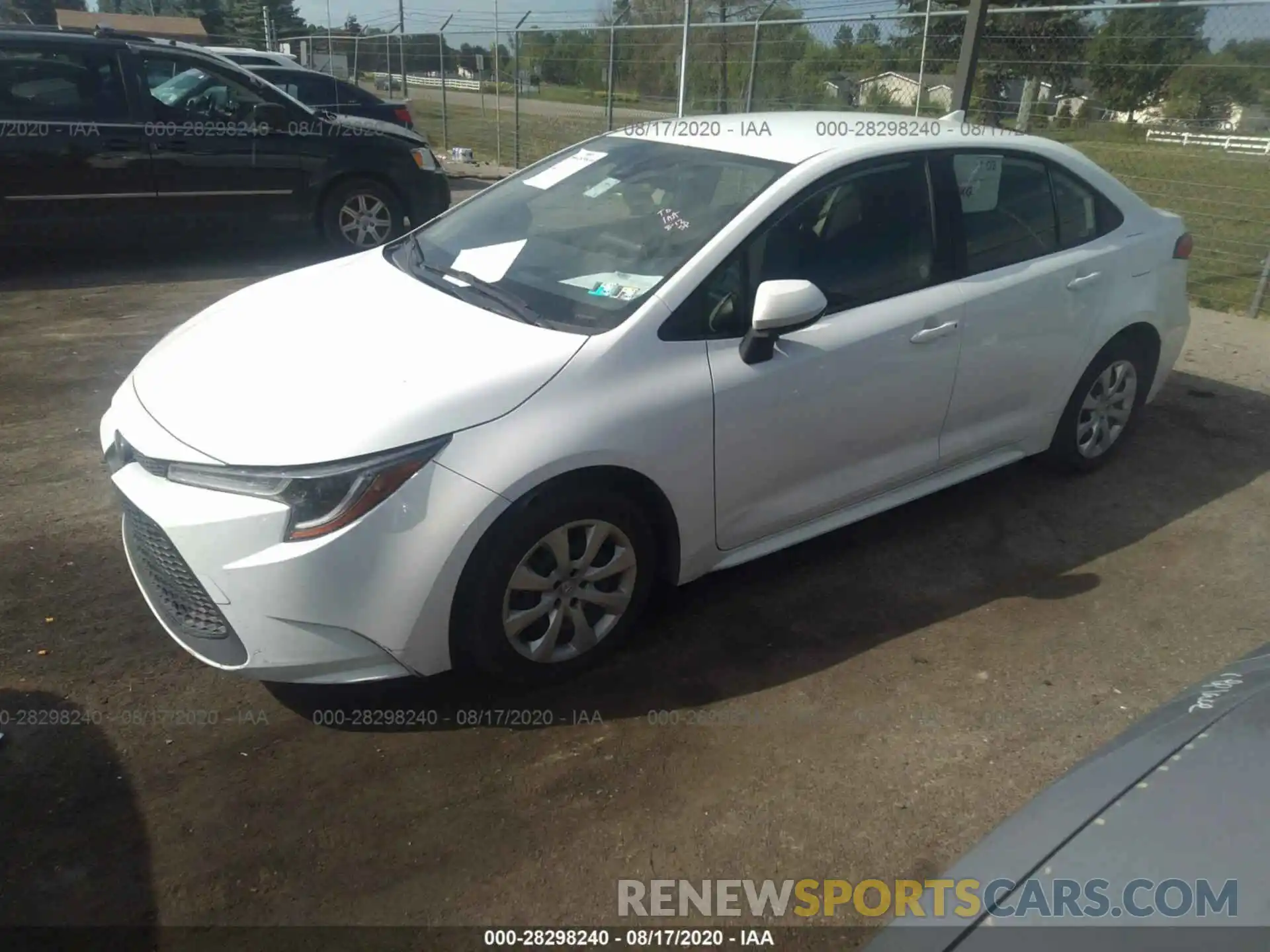 2 Photograph of a damaged car JTDEPRAE1LJ019140 TOYOTA COROLLA 2020