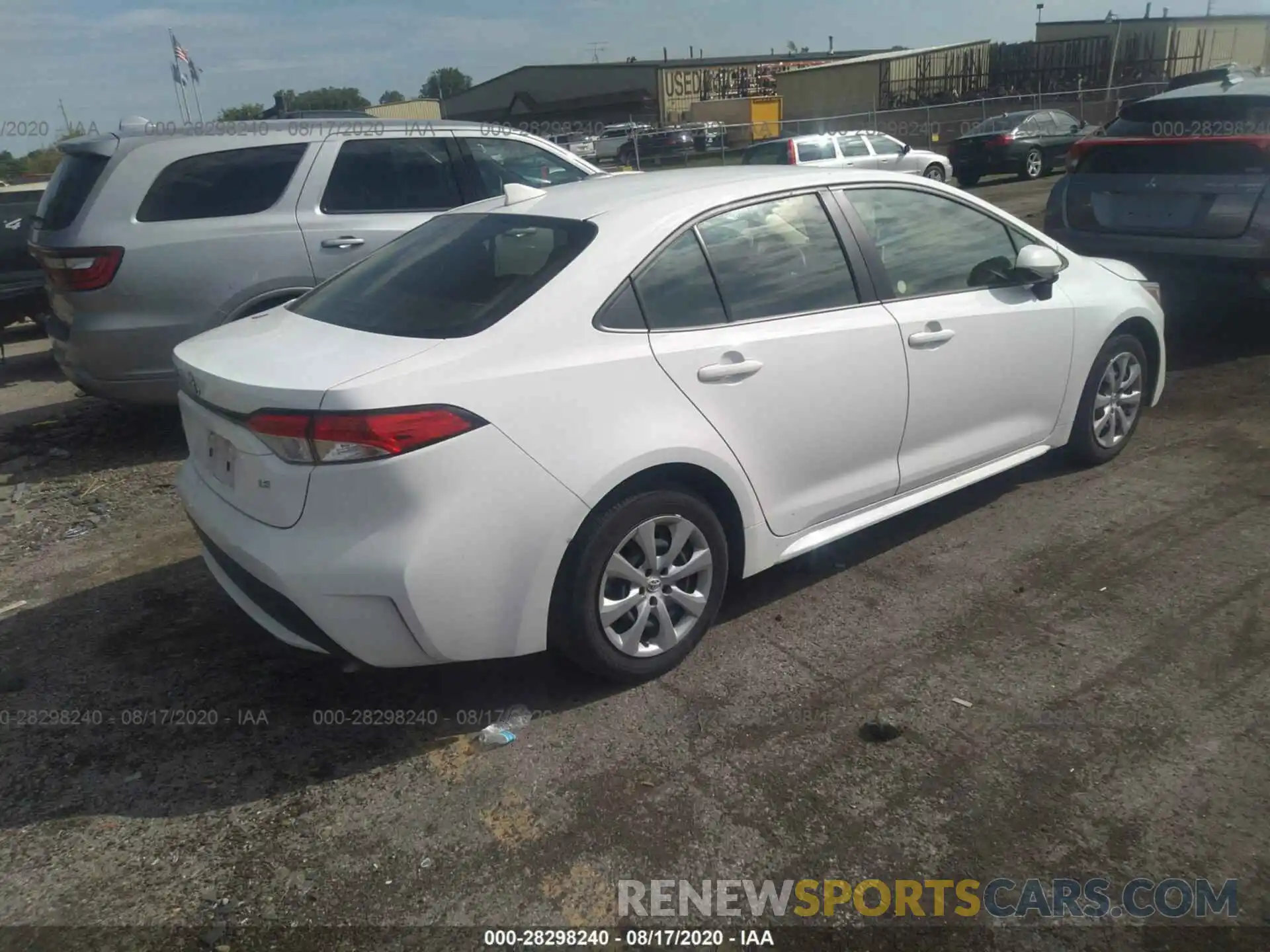 4 Photograph of a damaged car JTDEPRAE1LJ019140 TOYOTA COROLLA 2020