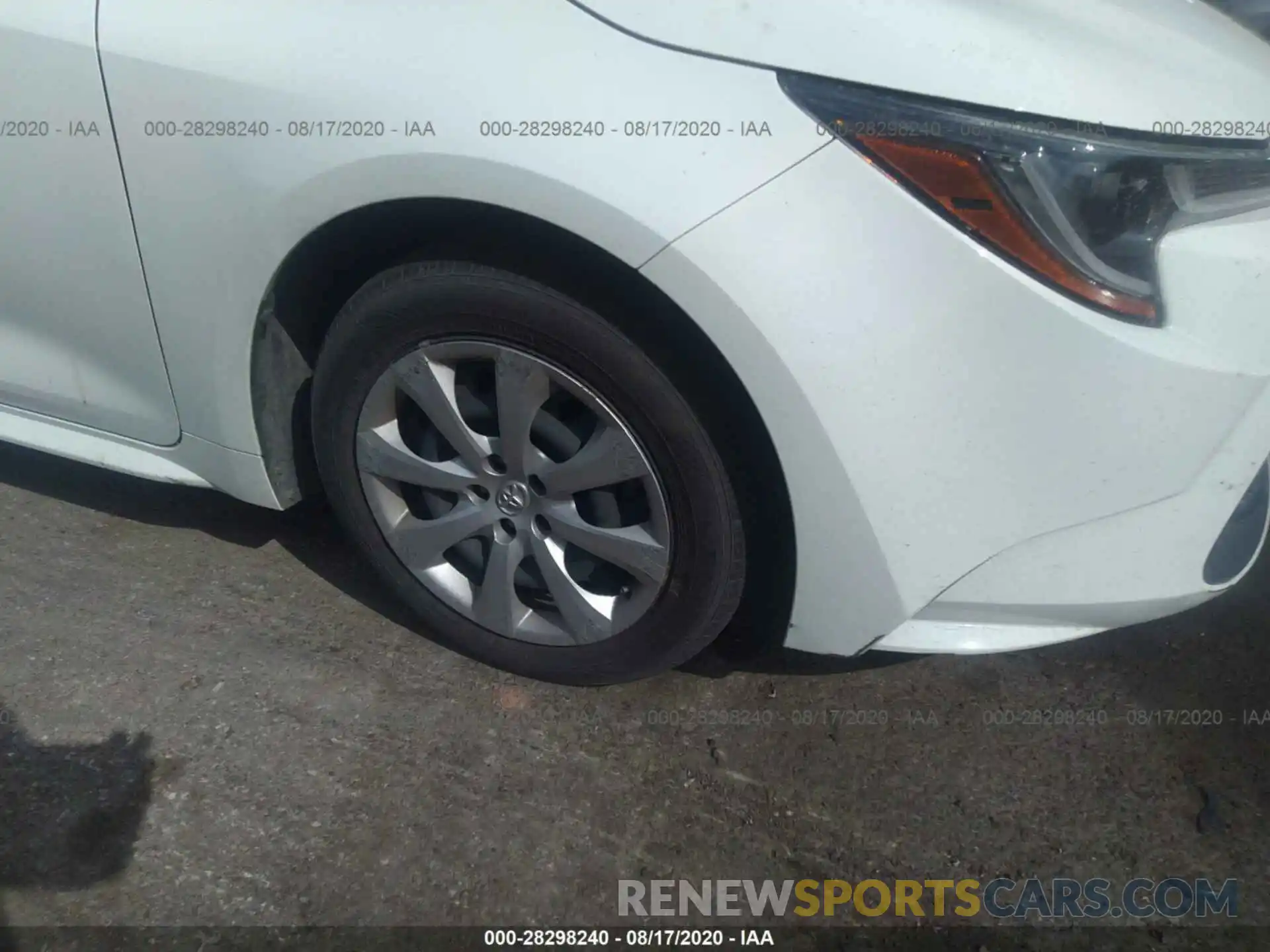 6 Photograph of a damaged car JTDEPRAE1LJ019140 TOYOTA COROLLA 2020