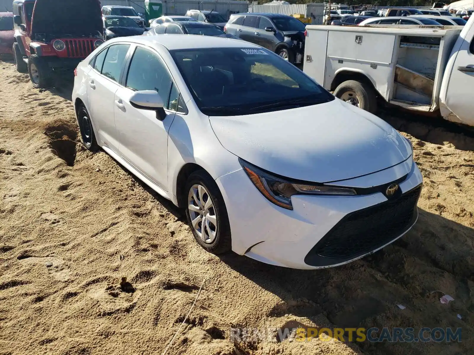 1 Photograph of a damaged car JTDEPRAE1LJ019333 TOYOTA COROLLA 2020