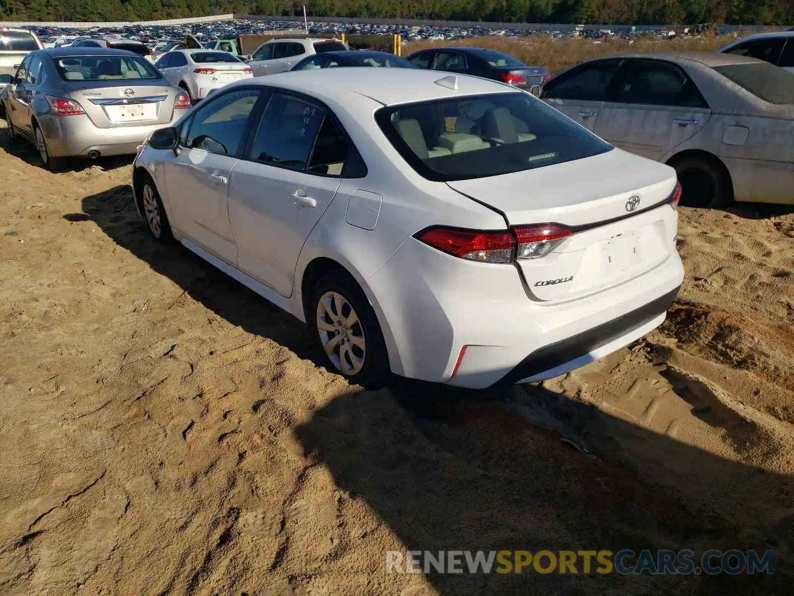 3 Photograph of a damaged car JTDEPRAE1LJ019333 TOYOTA COROLLA 2020