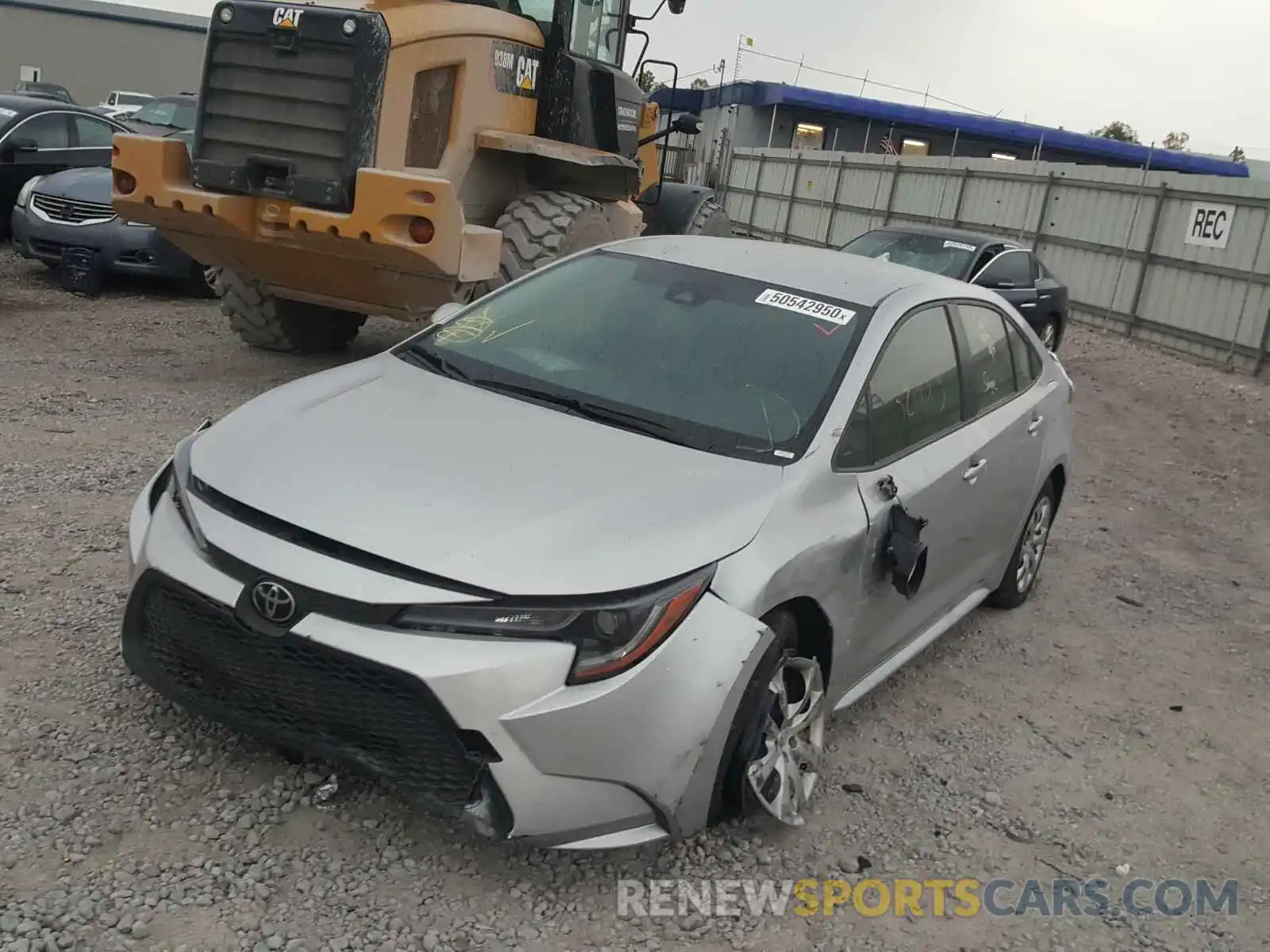 2 Photograph of a damaged car JTDEPRAE1LJ020000 TOYOTA COROLLA 2020