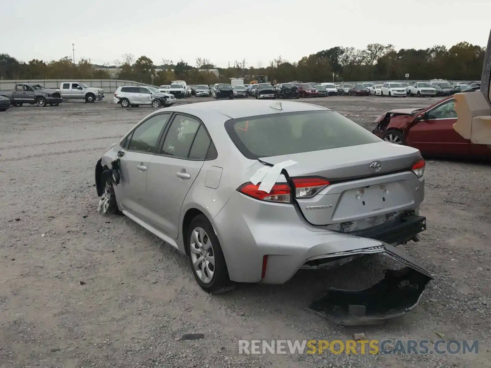 3 Photograph of a damaged car JTDEPRAE1LJ020000 TOYOTA COROLLA 2020