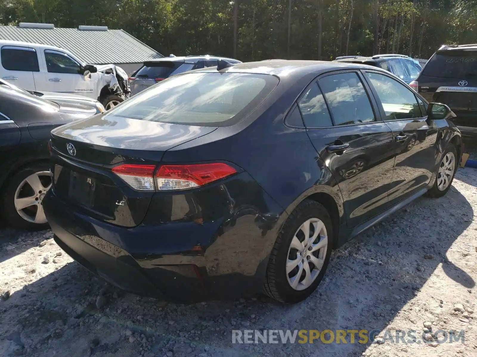 4 Photograph of a damaged car JTDEPRAE1LJ020367 TOYOTA COROLLA 2020