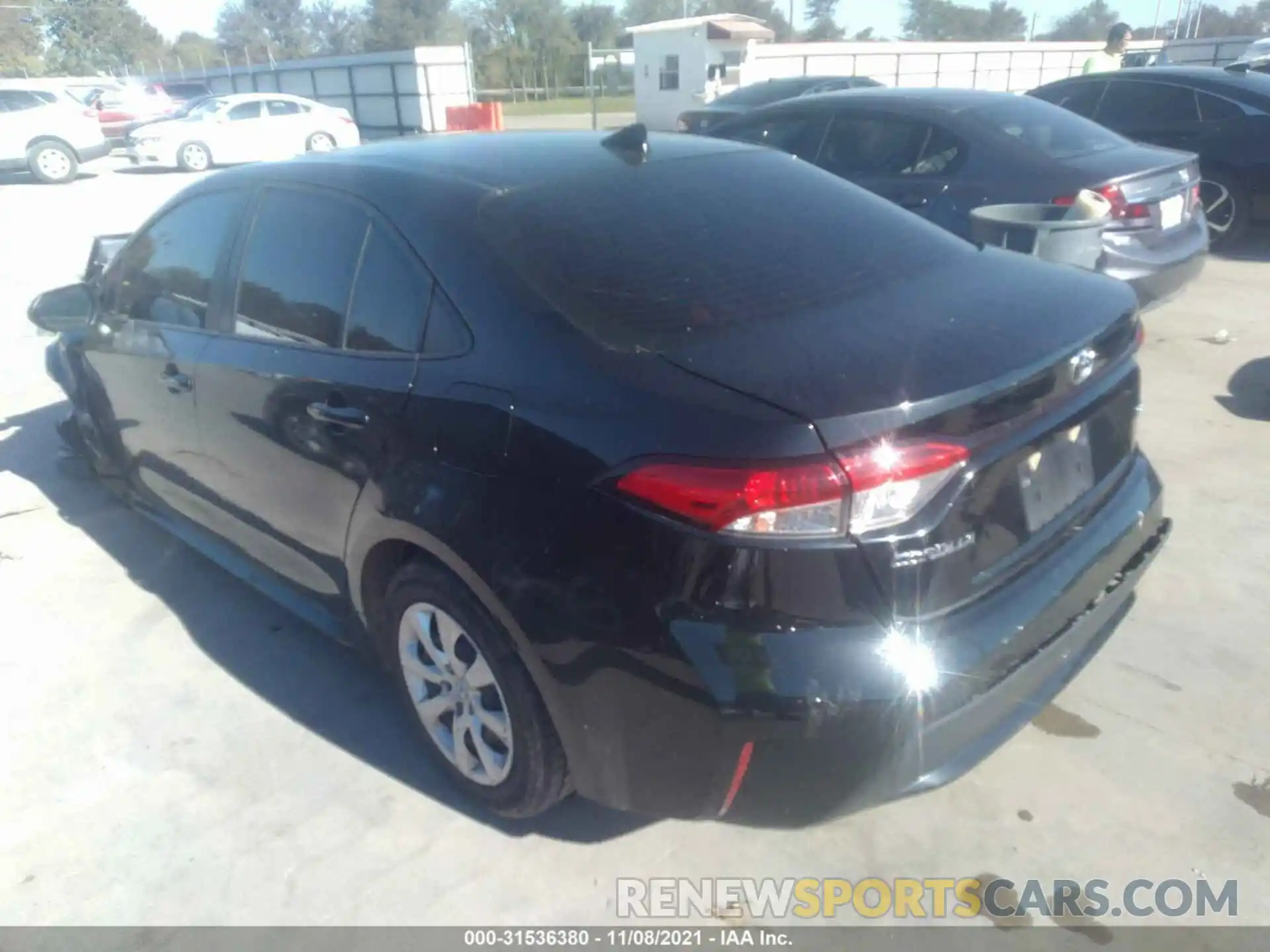 3 Photograph of a damaged car JTDEPRAE1LJ020384 TOYOTA COROLLA 2020