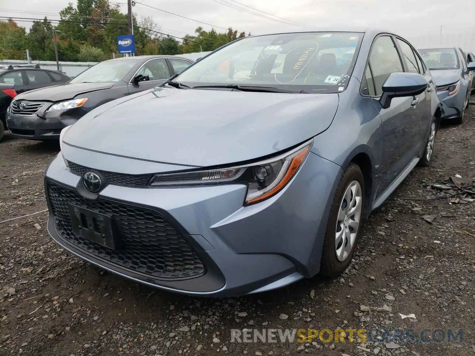 2 Photograph of a damaged car JTDEPRAE1LJ020417 TOYOTA COROLLA 2020