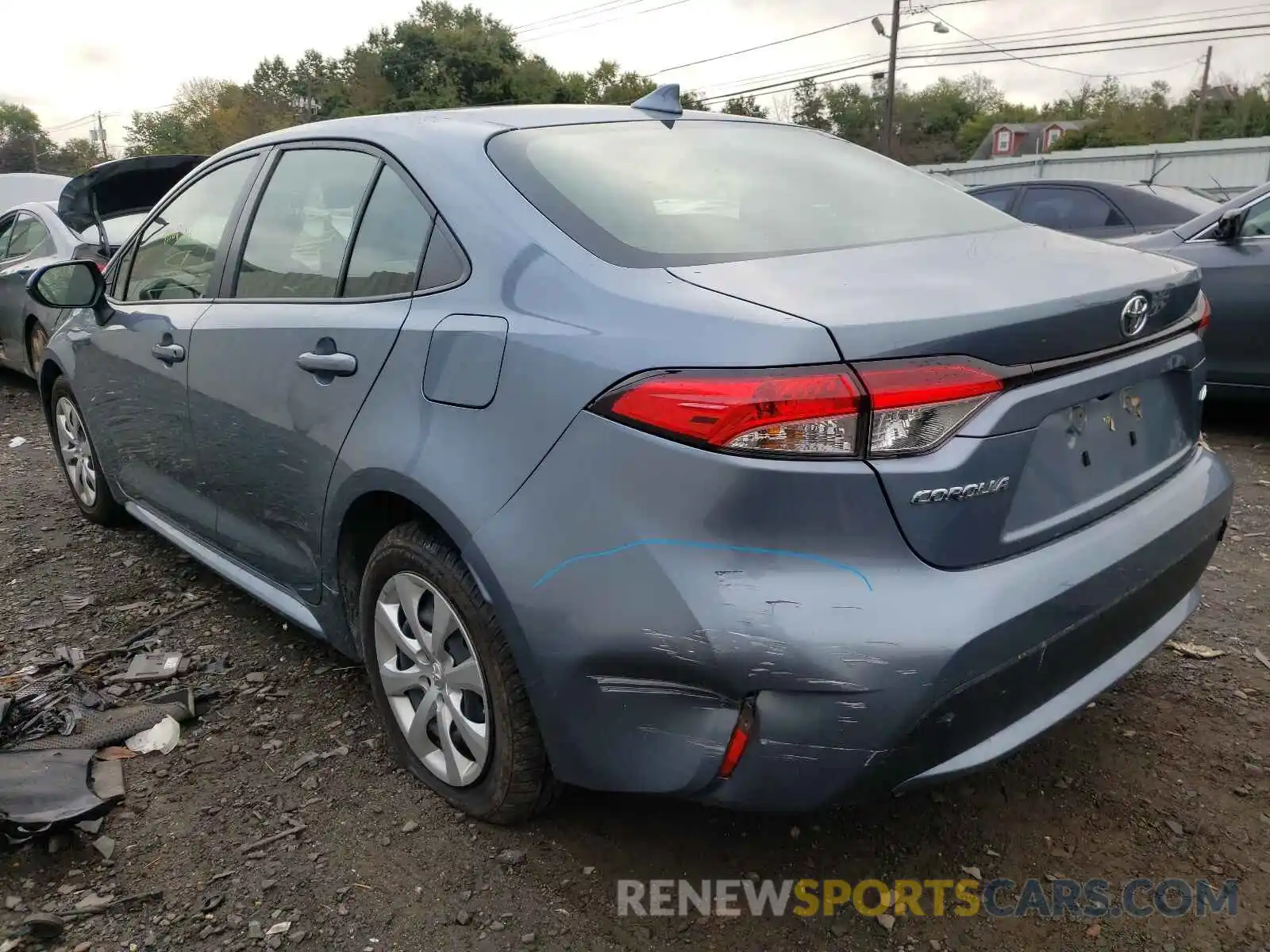 3 Photograph of a damaged car JTDEPRAE1LJ020417 TOYOTA COROLLA 2020