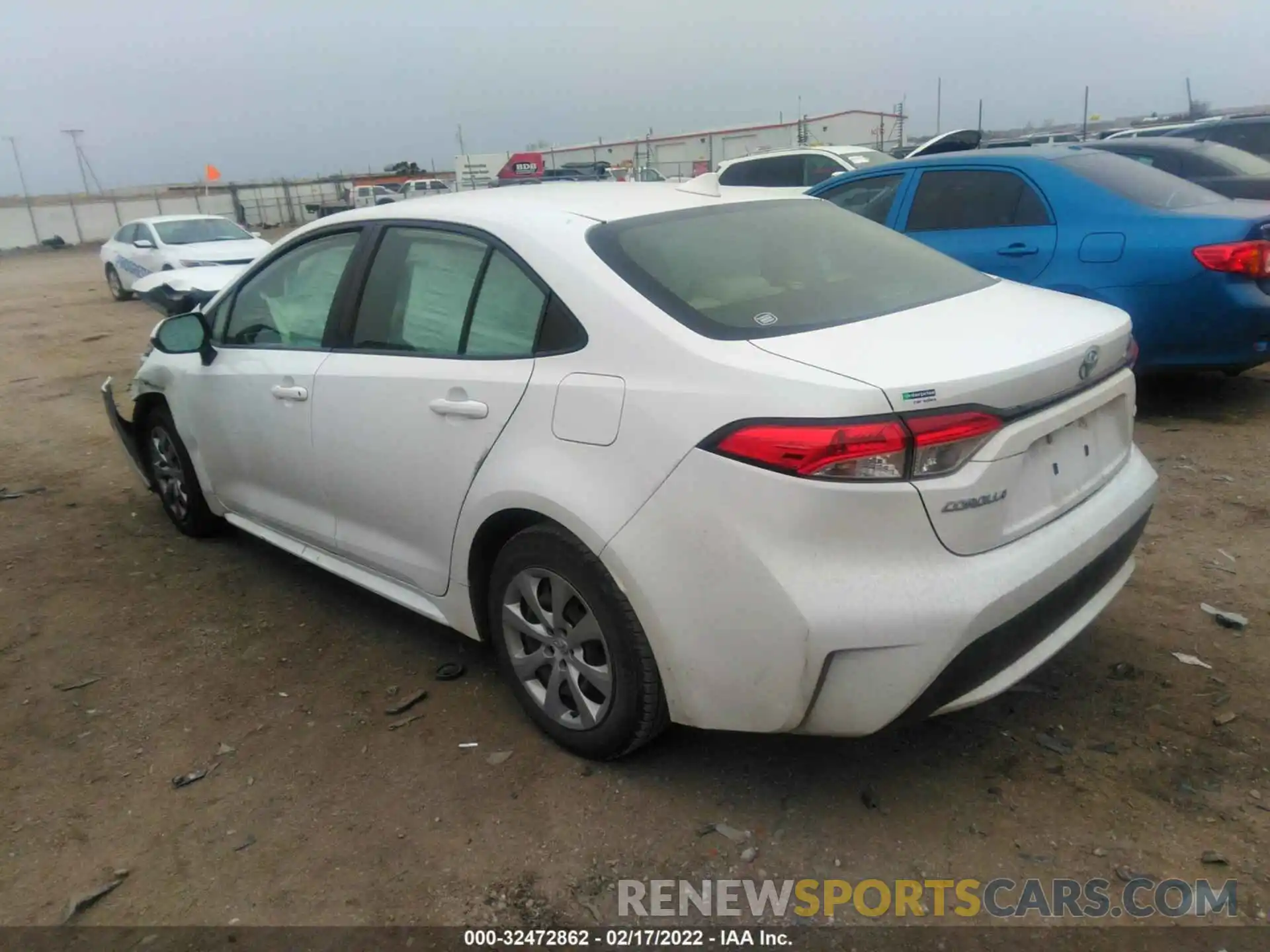 3 Photograph of a damaged car JTDEPRAE1LJ020482 TOYOTA COROLLA 2020