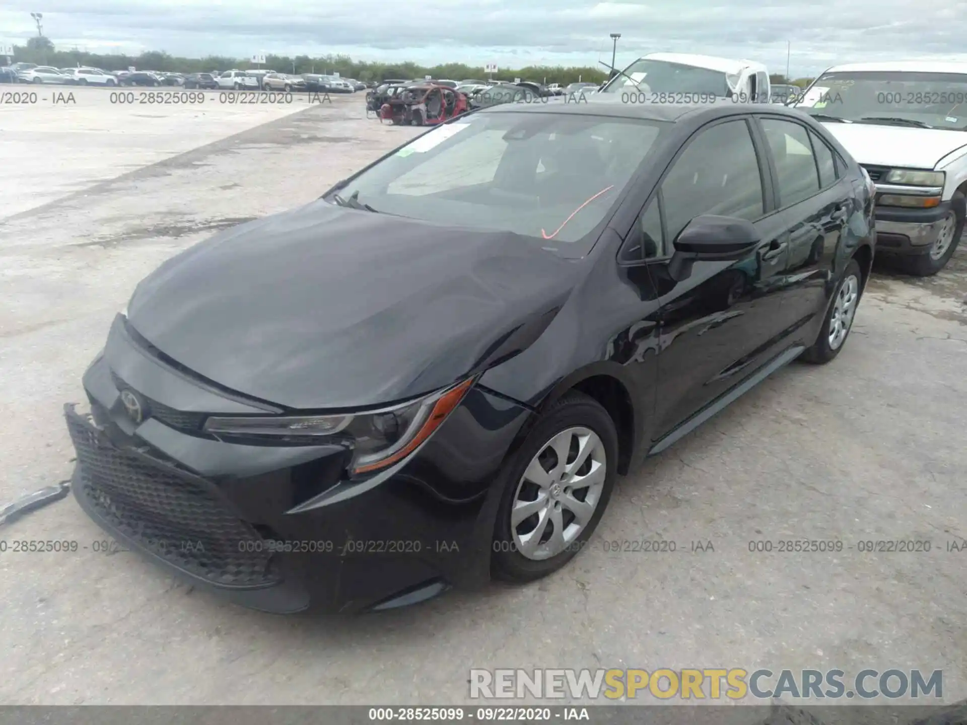 2 Photograph of a damaged car JTDEPRAE1LJ020689 TOYOTA COROLLA 2020