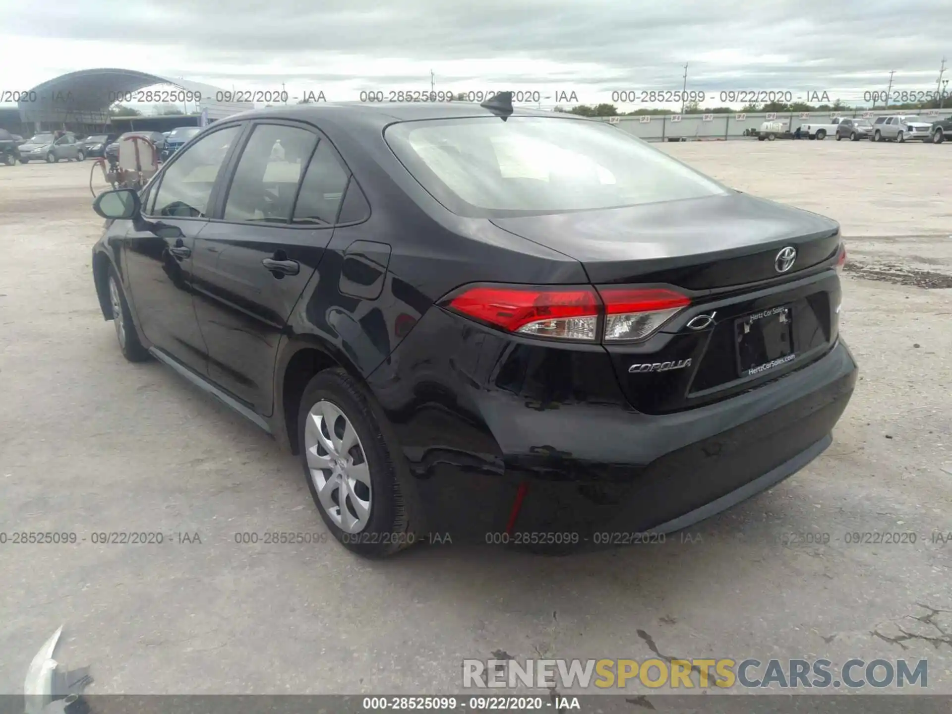 3 Photograph of a damaged car JTDEPRAE1LJ020689 TOYOTA COROLLA 2020