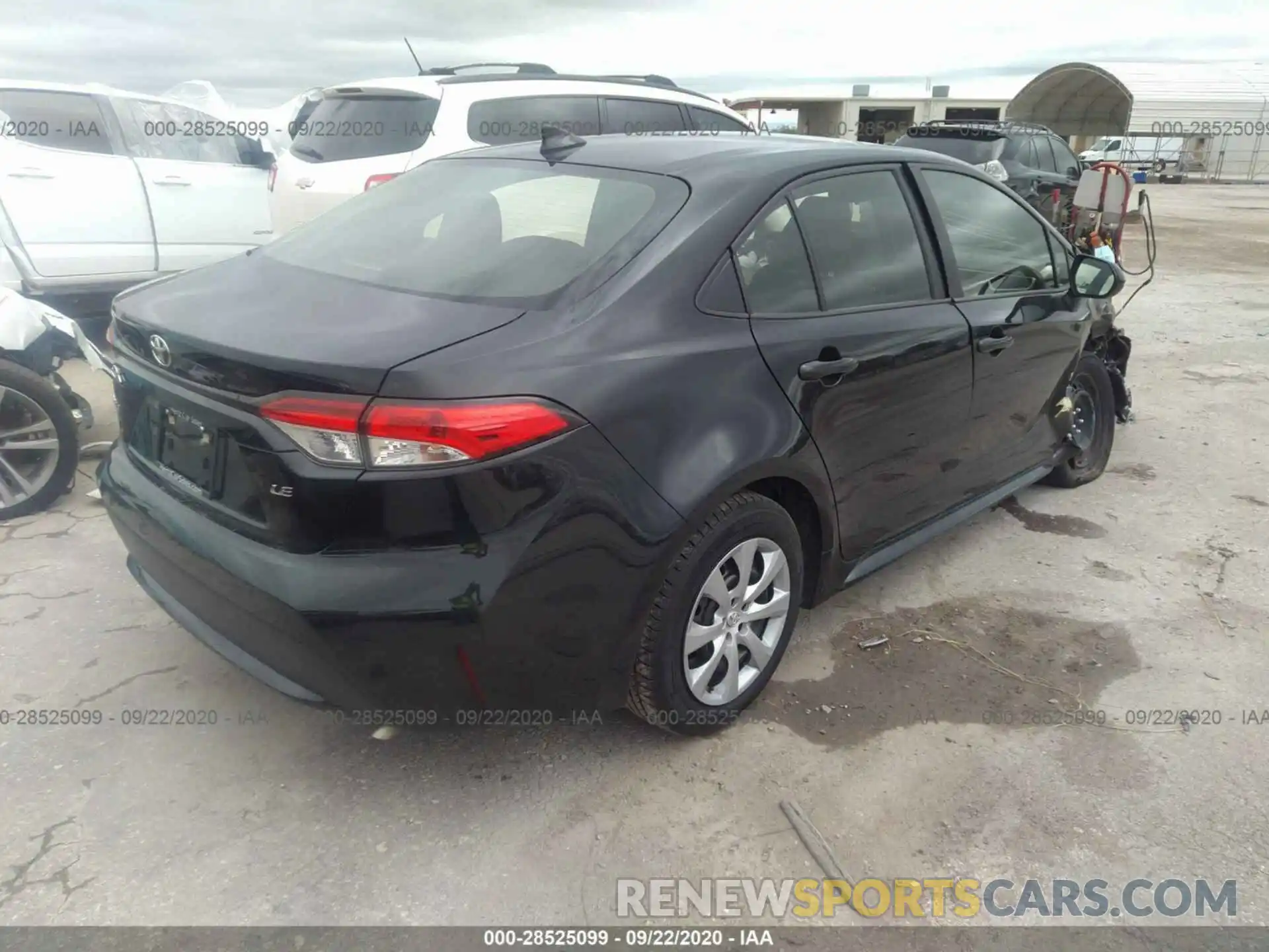 4 Photograph of a damaged car JTDEPRAE1LJ020689 TOYOTA COROLLA 2020