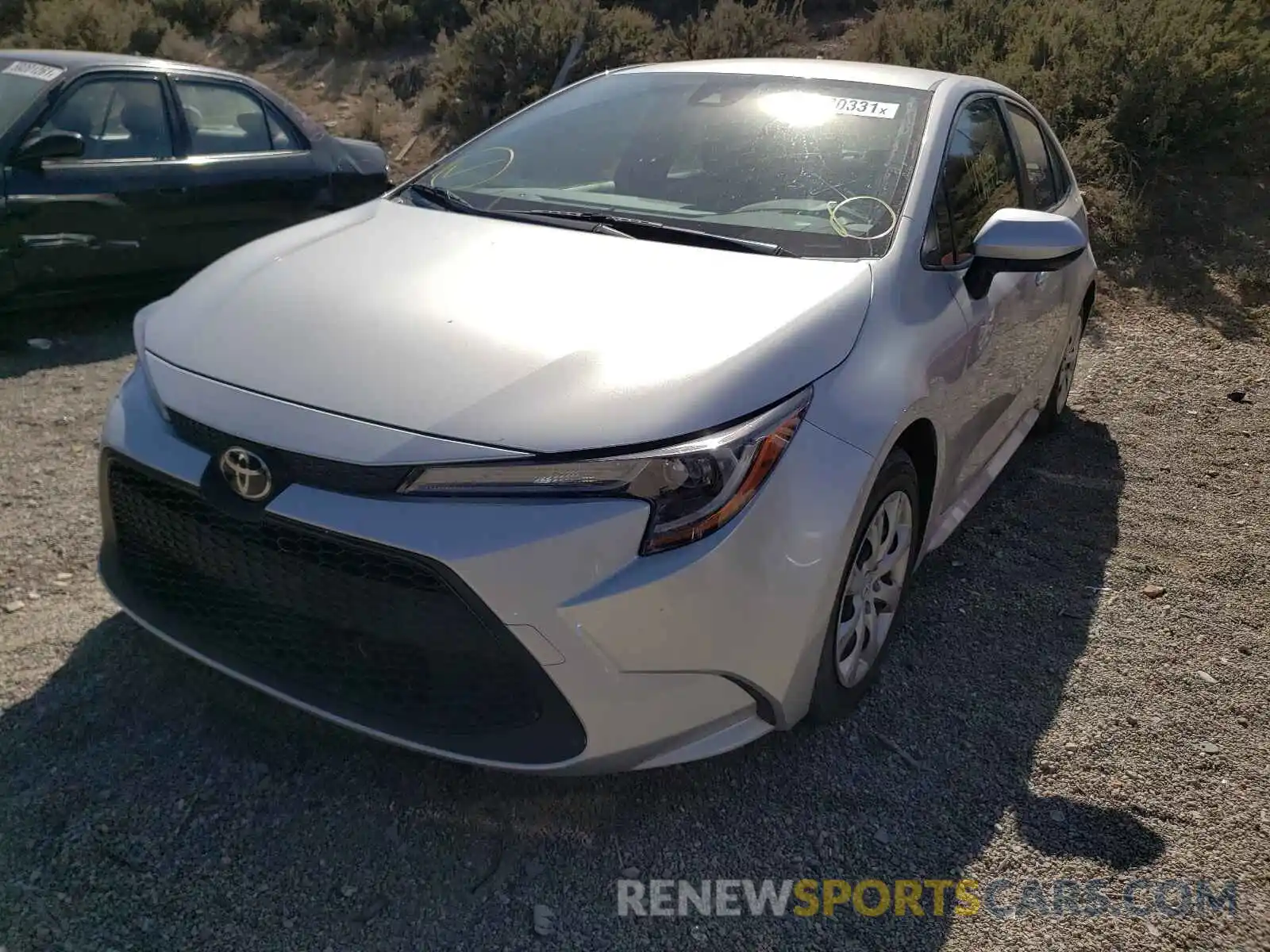 2 Photograph of a damaged car JTDEPRAE1LJ020739 TOYOTA COROLLA 2020