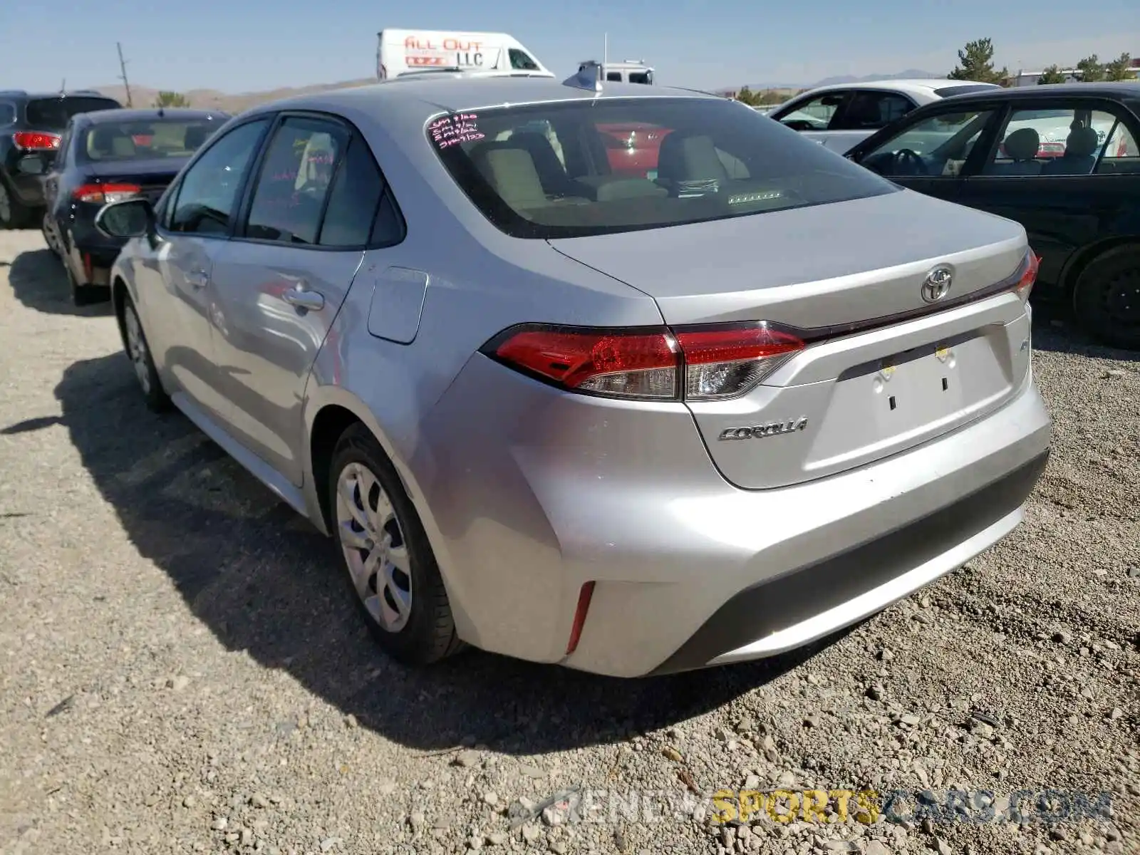 3 Photograph of a damaged car JTDEPRAE1LJ020739 TOYOTA COROLLA 2020