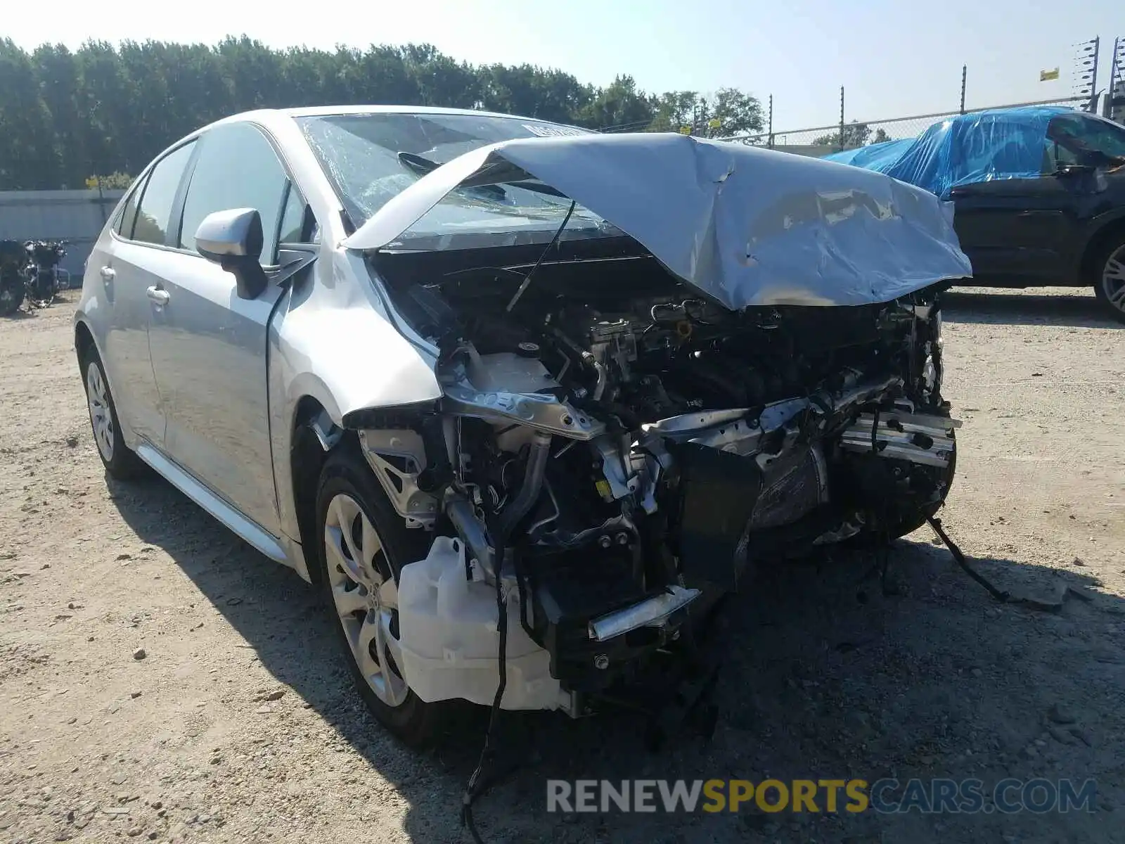 1 Photograph of a damaged car JTDEPRAE1LJ020918 TOYOTA COROLLA 2020