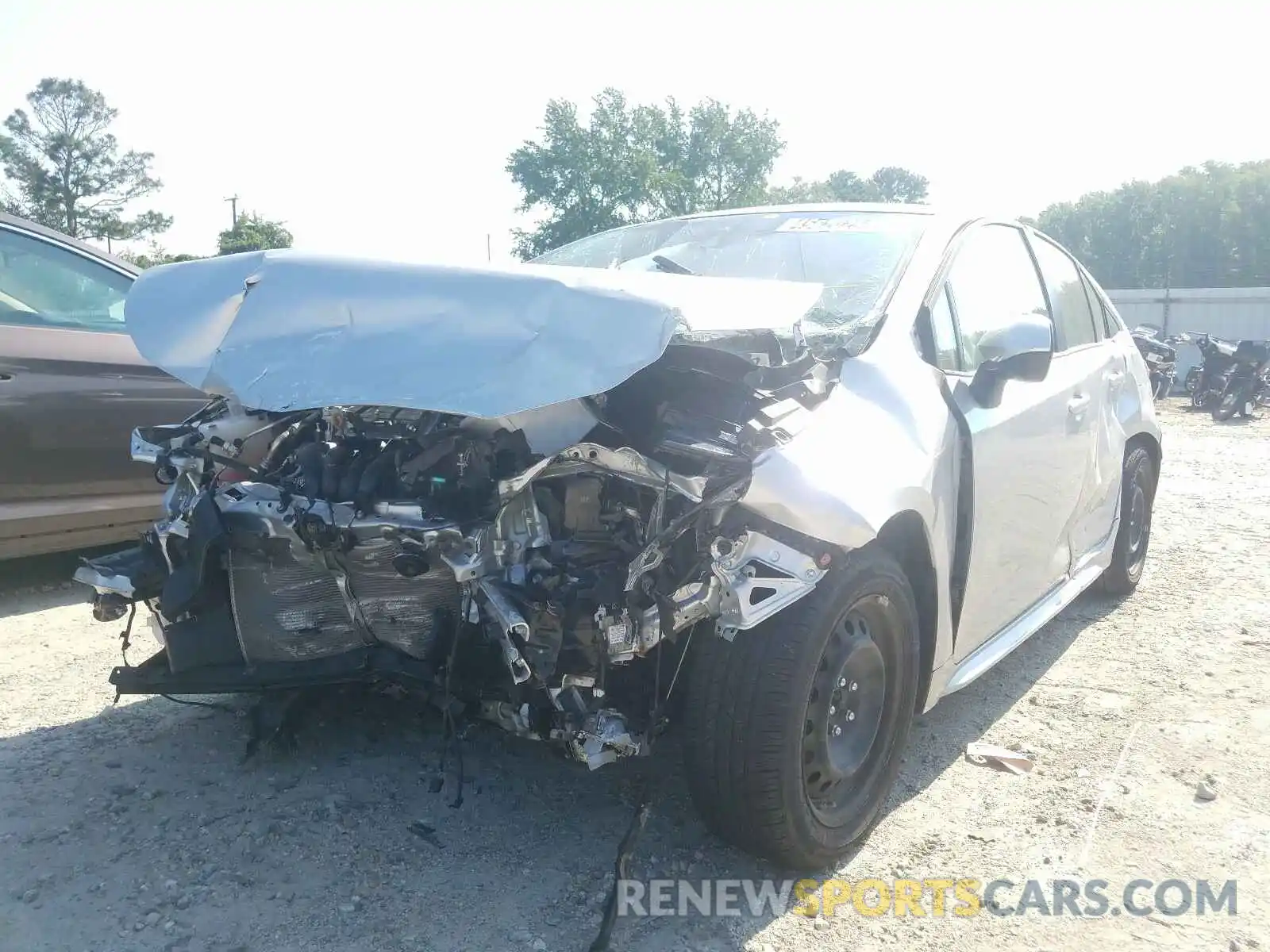 2 Photograph of a damaged car JTDEPRAE1LJ020918 TOYOTA COROLLA 2020