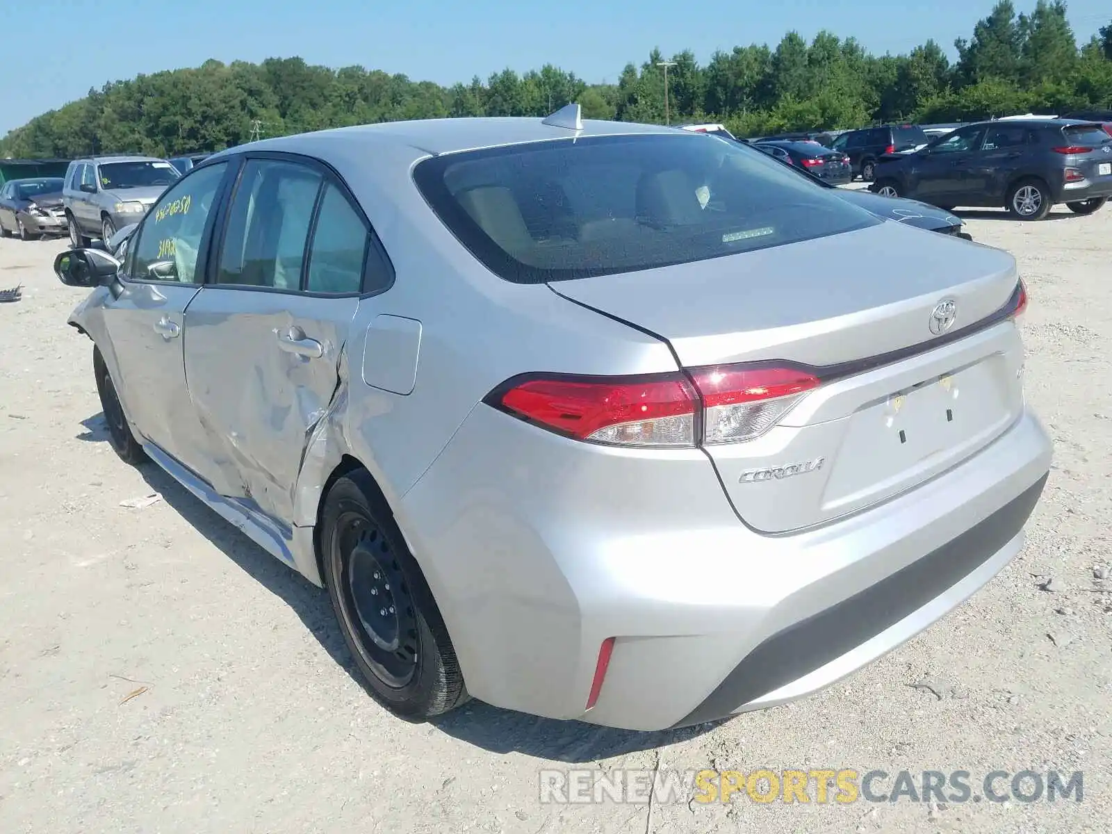 3 Photograph of a damaged car JTDEPRAE1LJ020918 TOYOTA COROLLA 2020